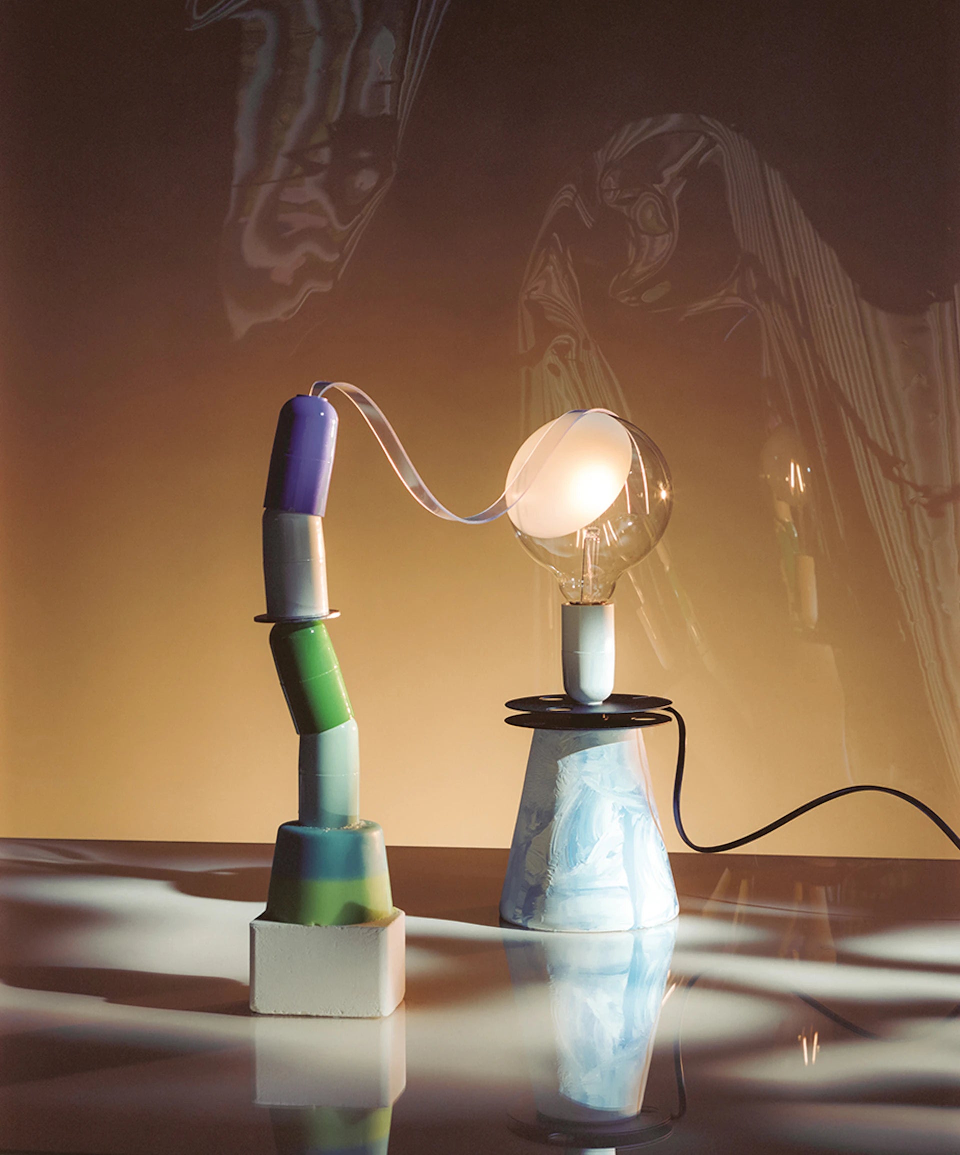 Tischlampe LAMPADINA grün