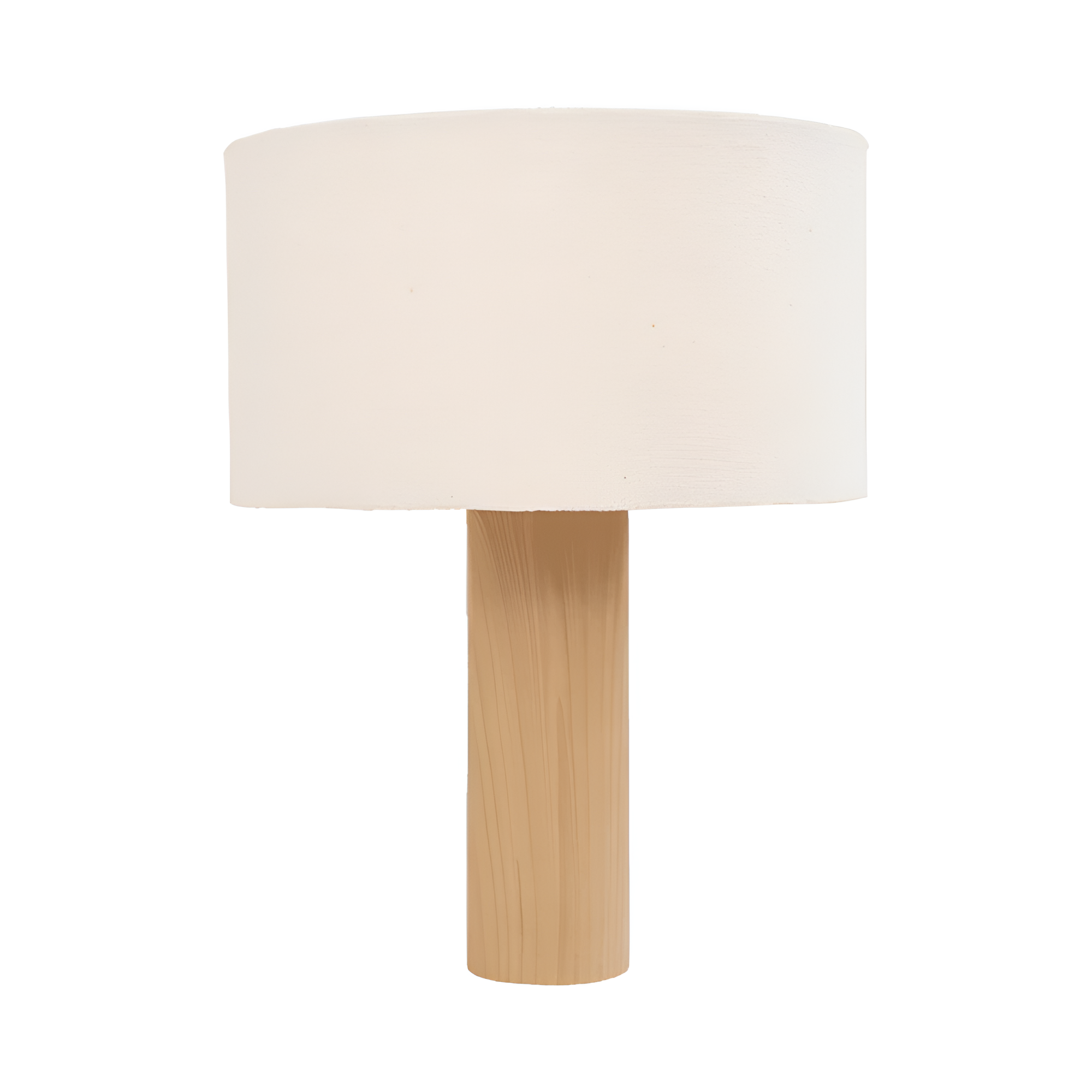 Tafellamp ELYN keramiek dat hout imiteert met bouclé lampenkap