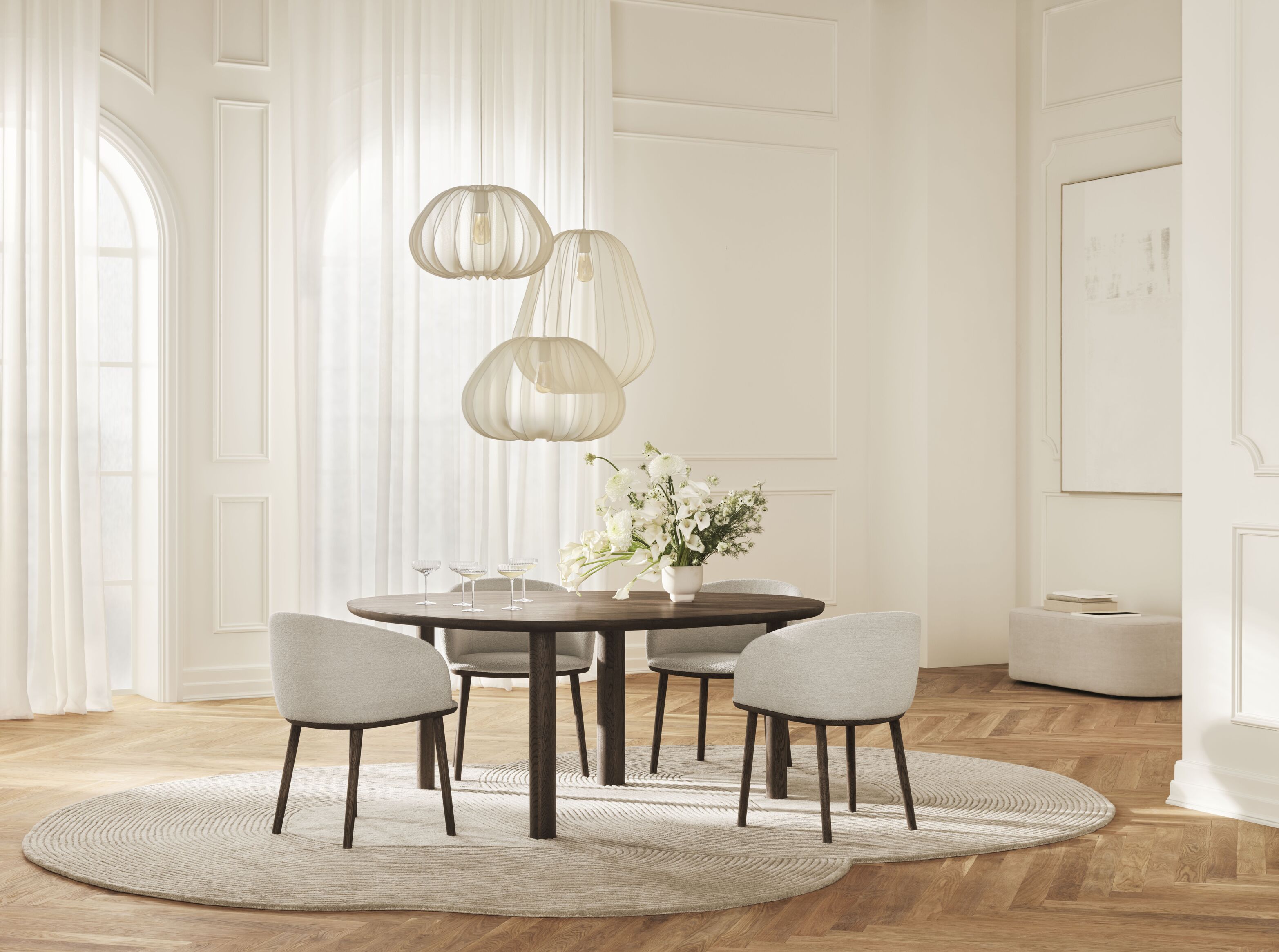 Stoel JOIN met een basis van gebleekt eikenhout