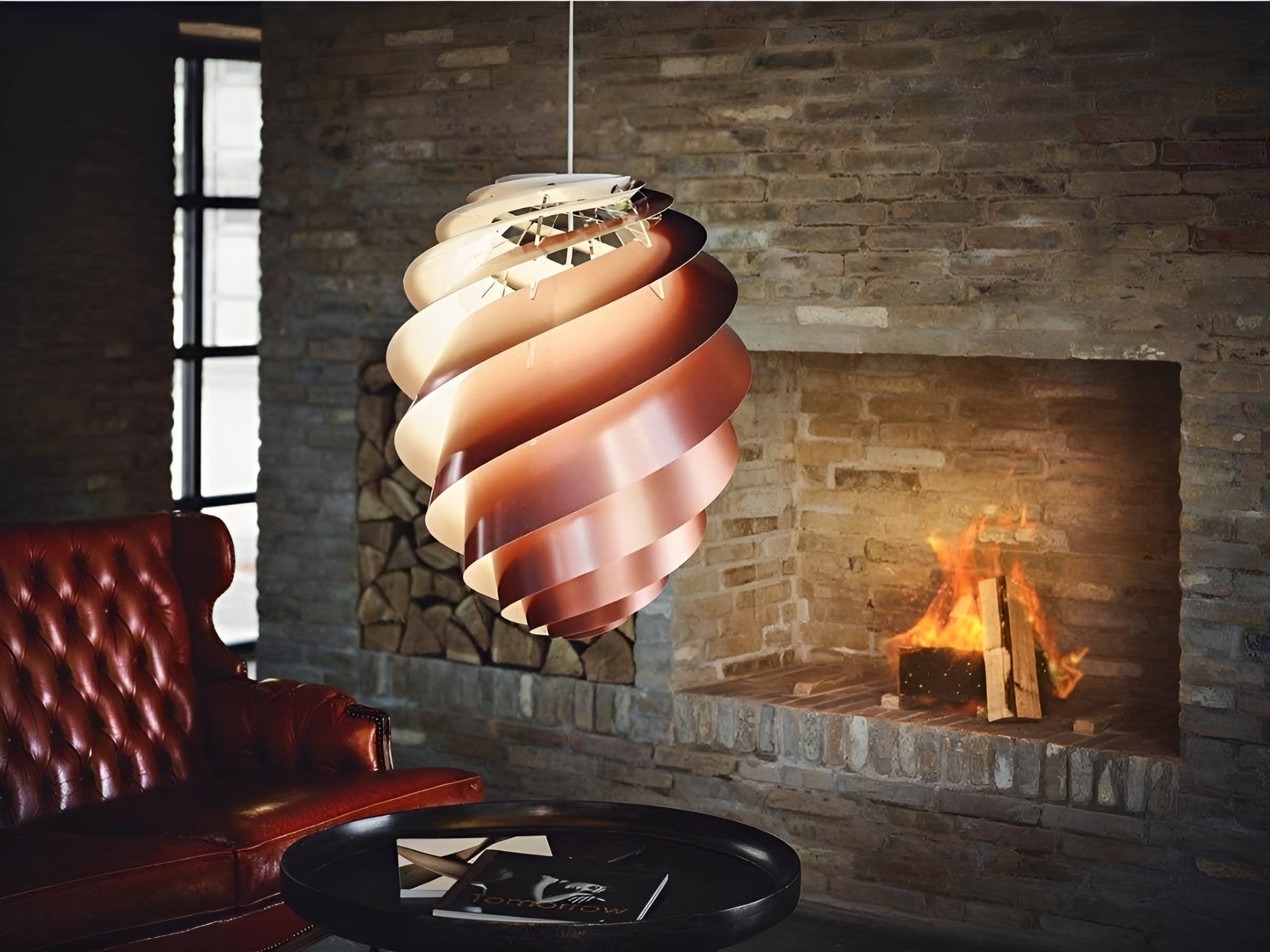 Pendelleuchte MODELL 1313 SWIRL 3 kupferfarben