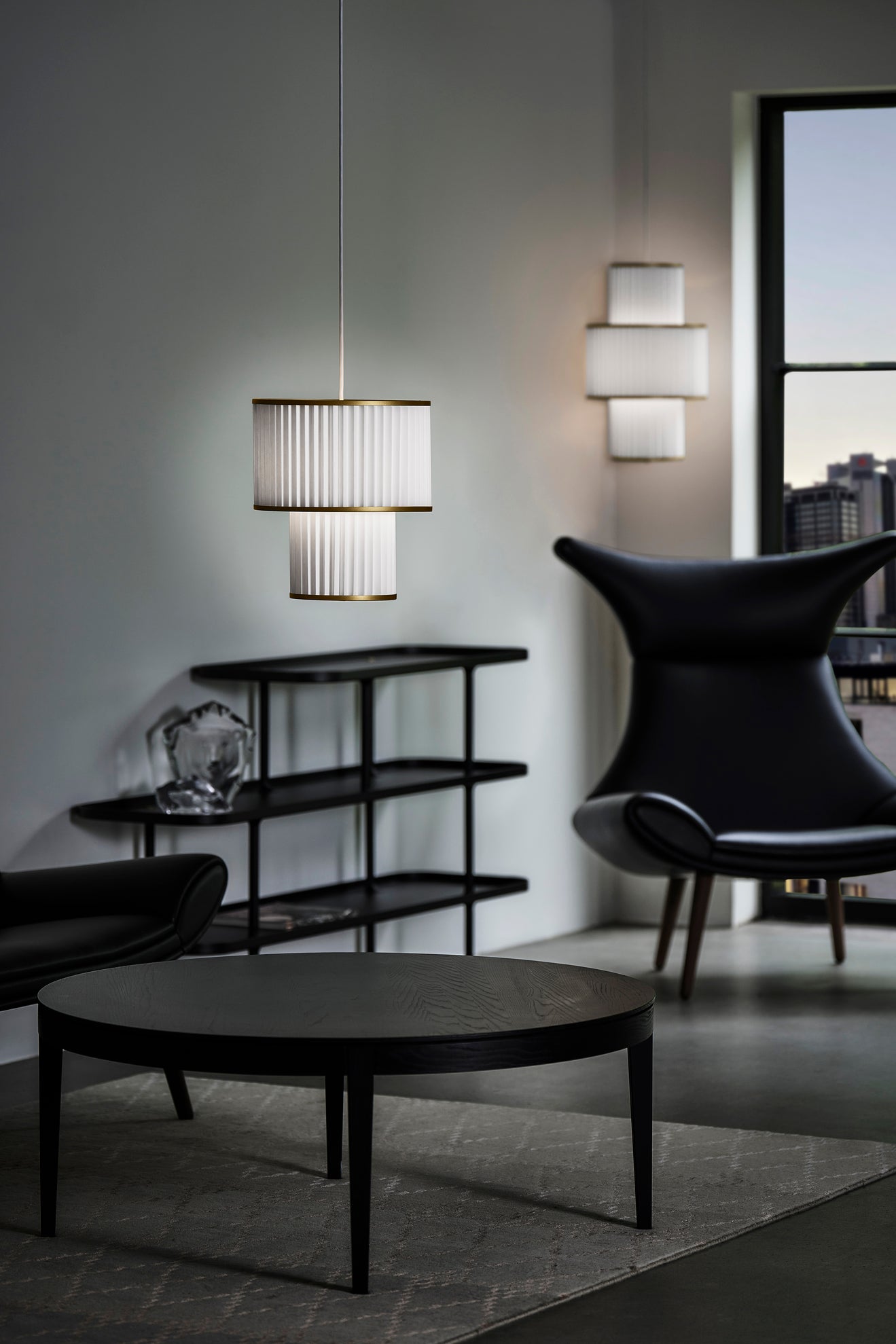 Hanglamp MODEL 111 PLIVELLO wit met goud