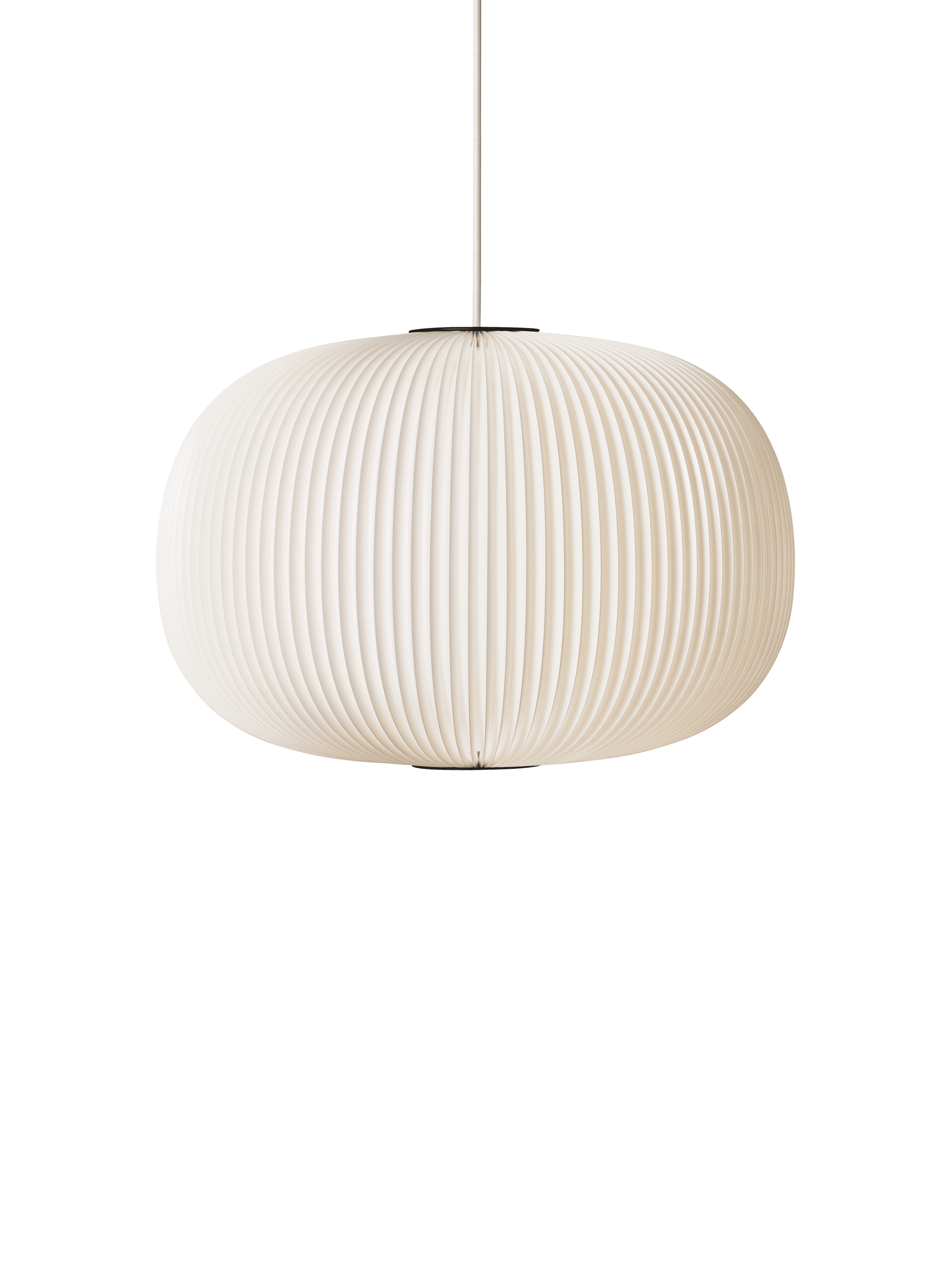Pendelleuchte MODELL 132 LAMELLA 1 weiß mit schwarzem Finish
