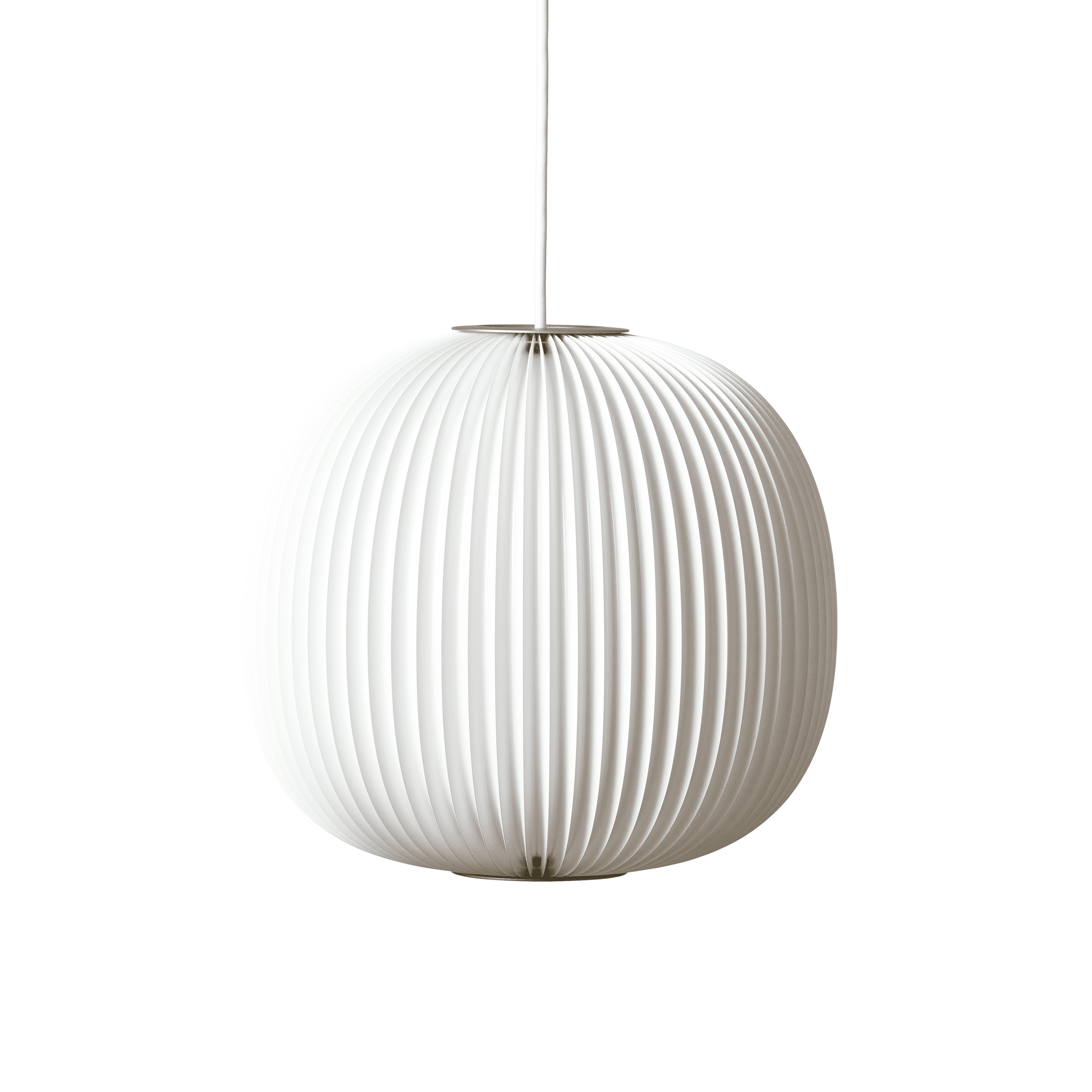 Hanging Lamp MODEL 134 LAMELLA 3 white with gold finish