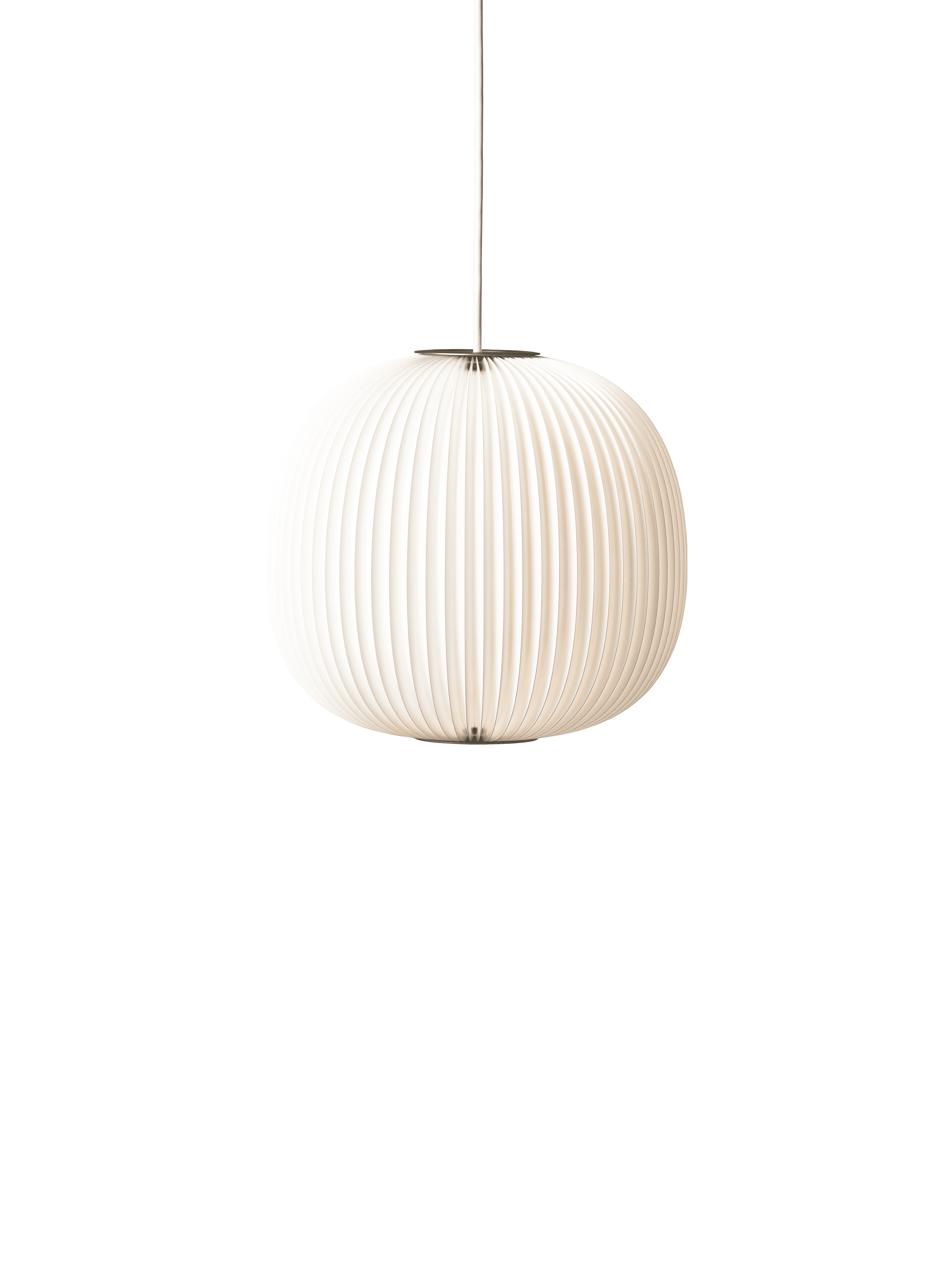 Hanging Lamp MODEL 134 LAMELLA 3 white with gold finish