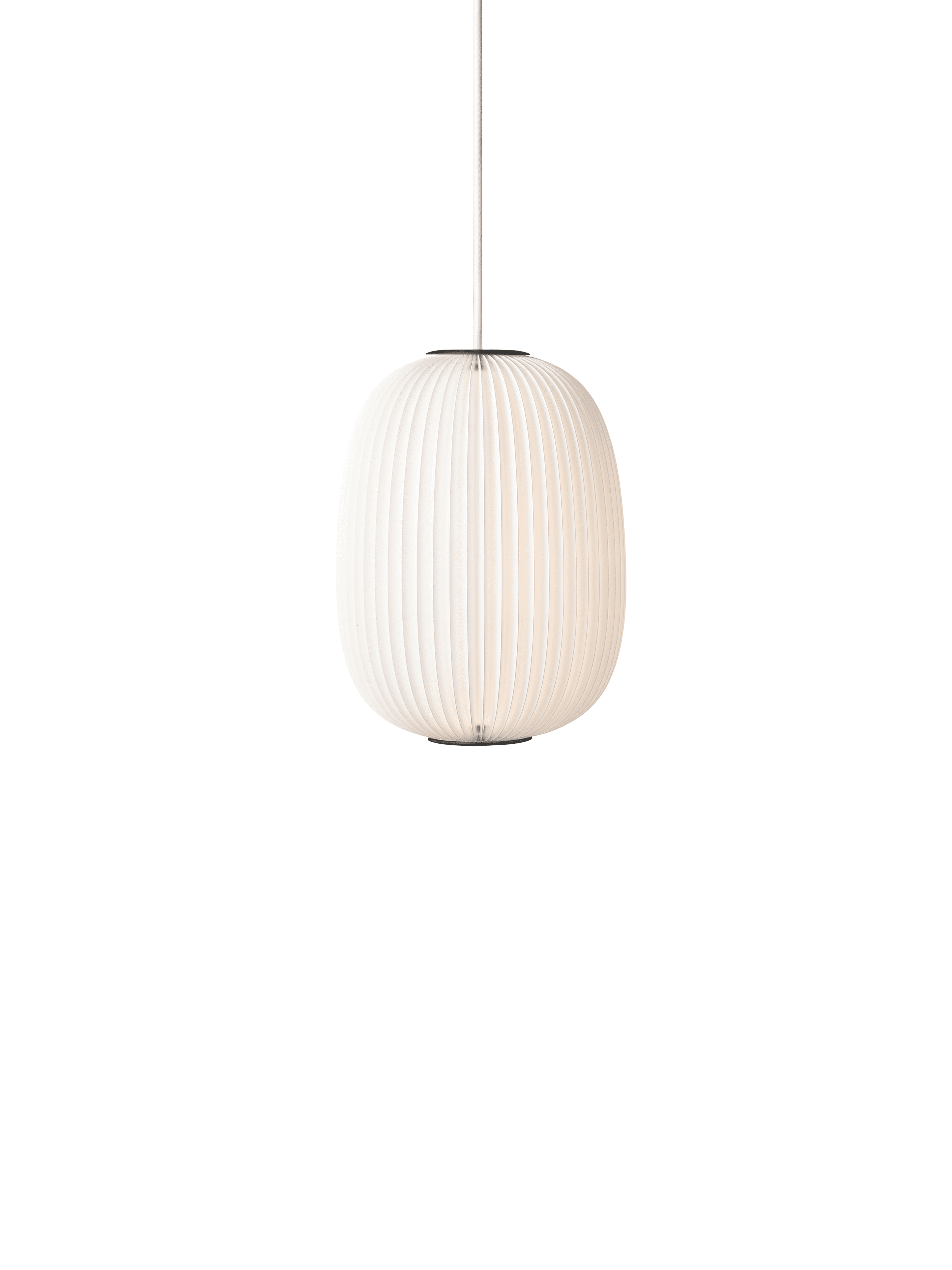 Hanglamp MODEL 135 LAMELLA 4 wit met zwarte afwerking