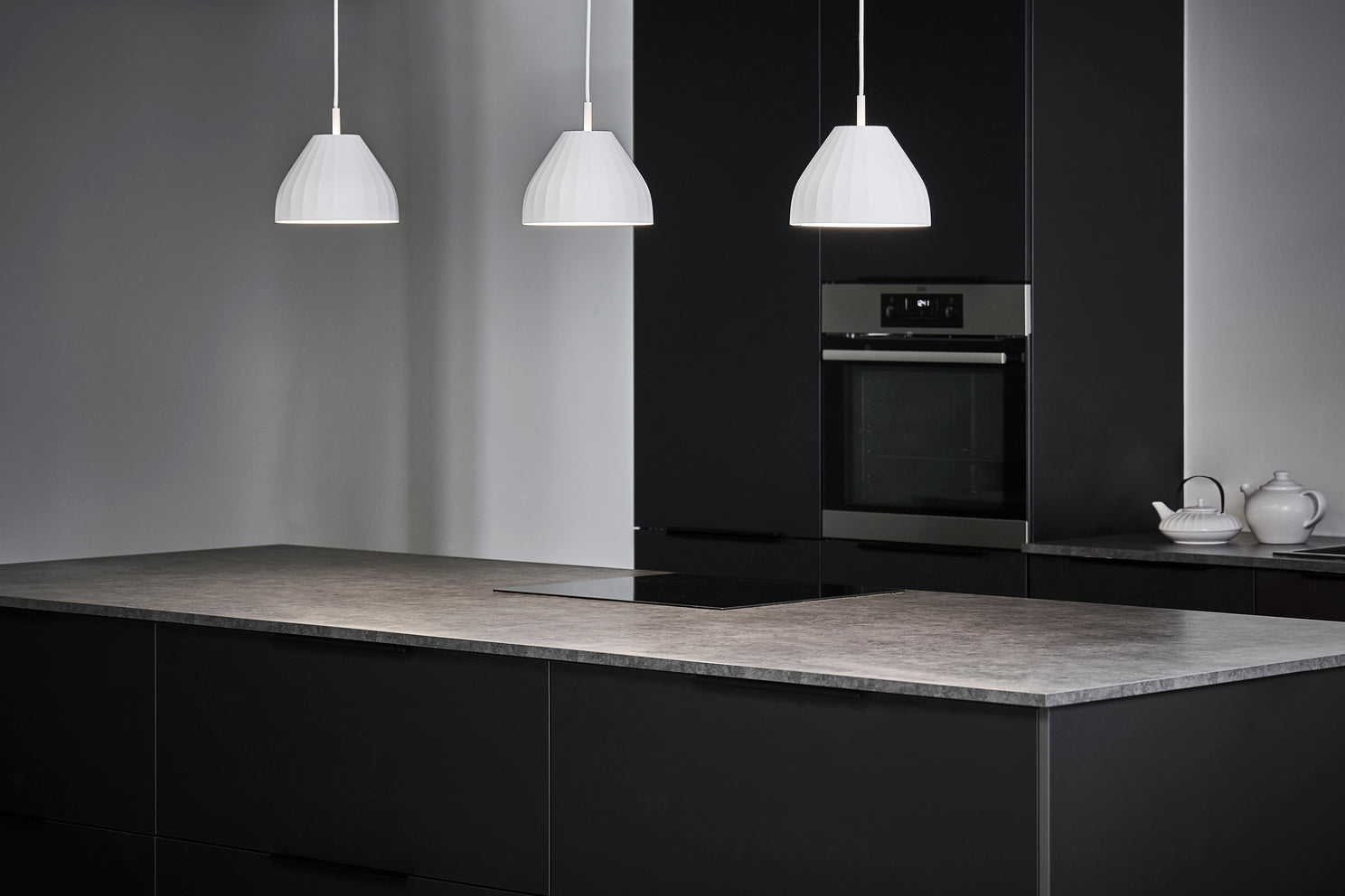 Pendelleuchte MODELL 140 FACET weiß