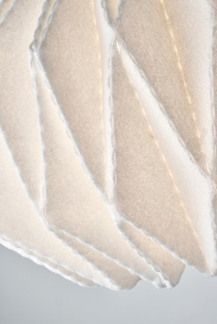 Hanging Lamp MODEL 164 SOFTLY PLEATED white