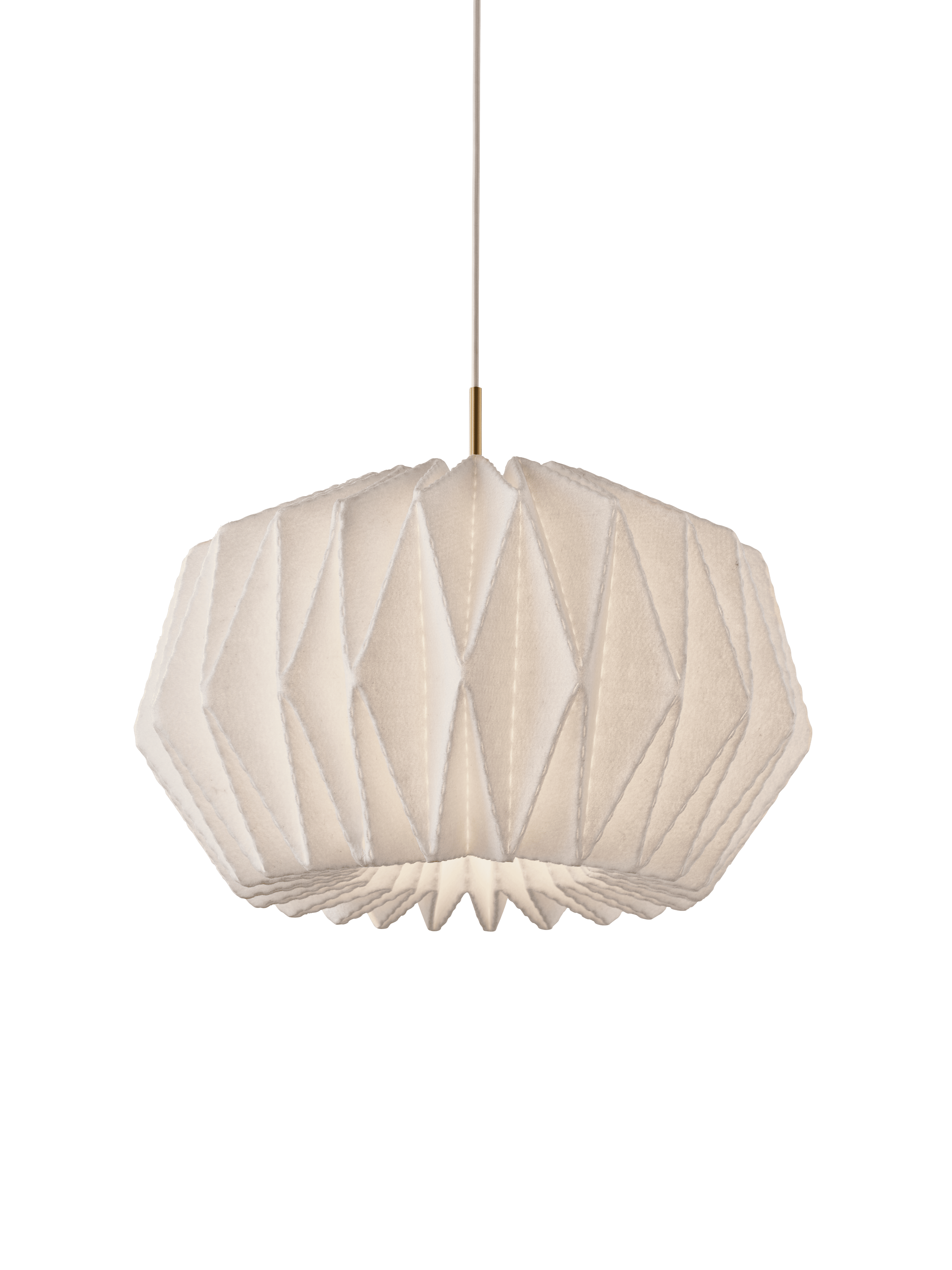 Hanging Lamp MODEL 164 SOFTLY PLEATED white