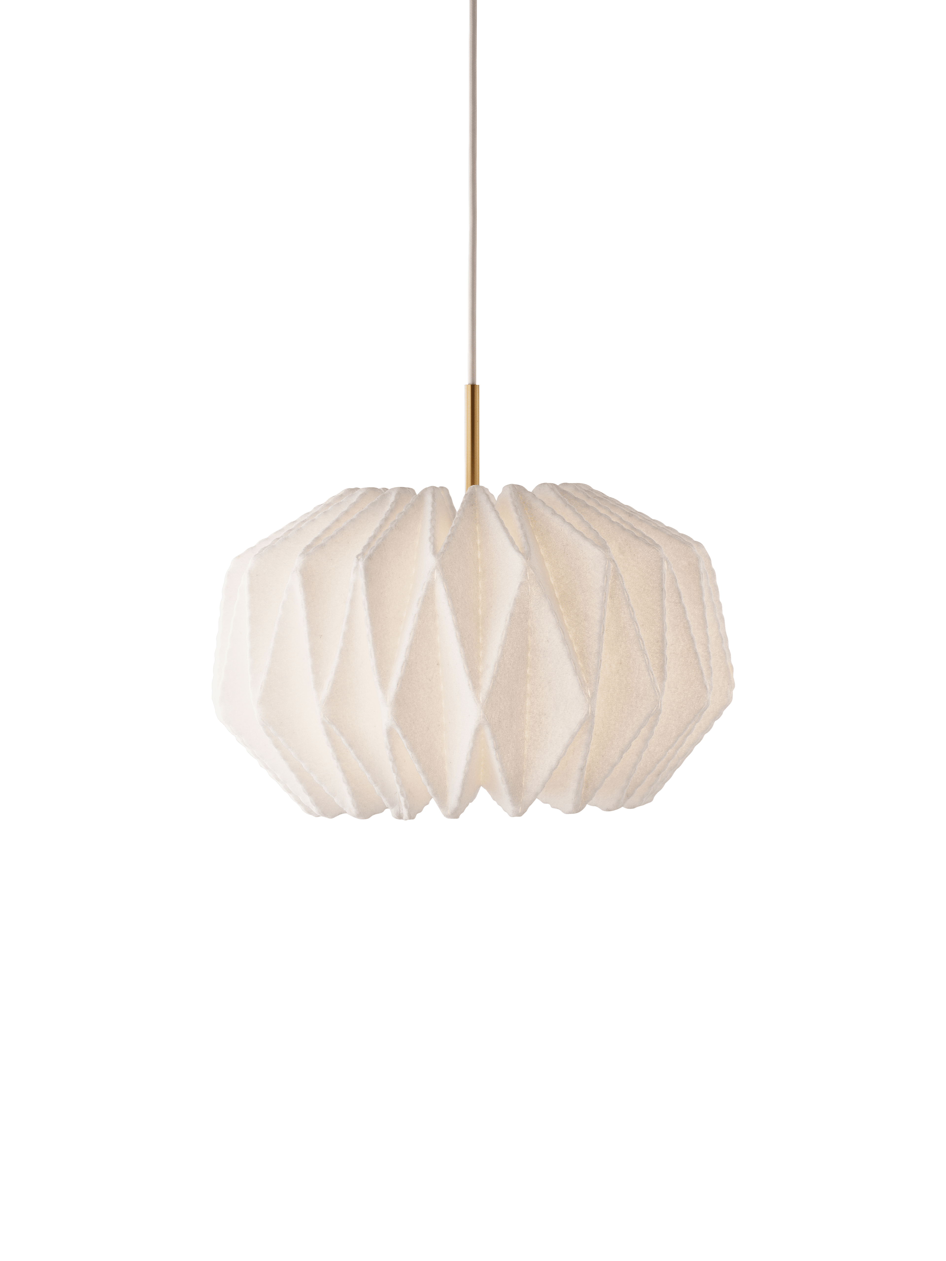 Hanging Lamp MODEL 164 SOFTLY PLEATED white