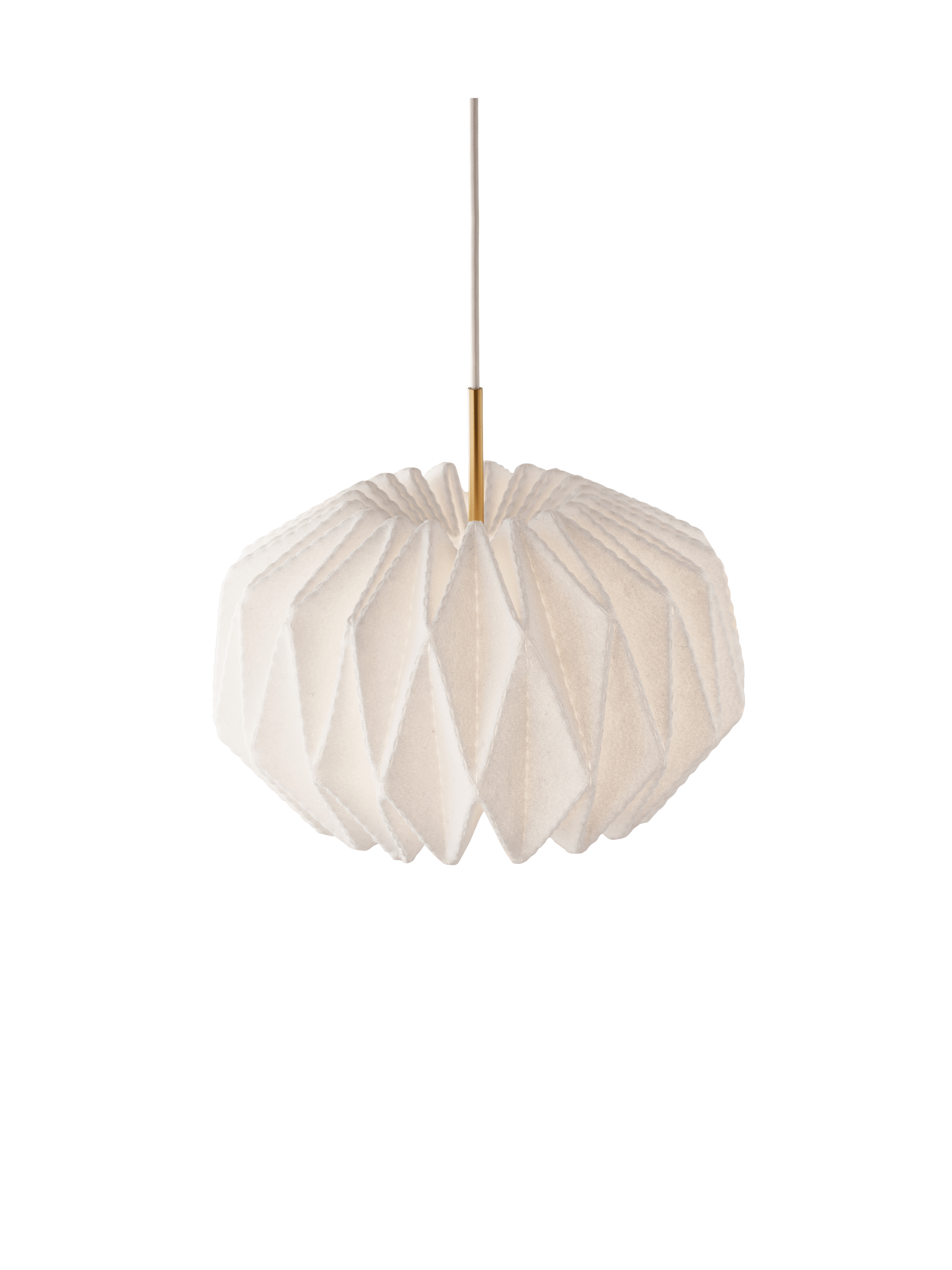 Hanging Lamp MODEL 164 SOFTLY PLEATED white
