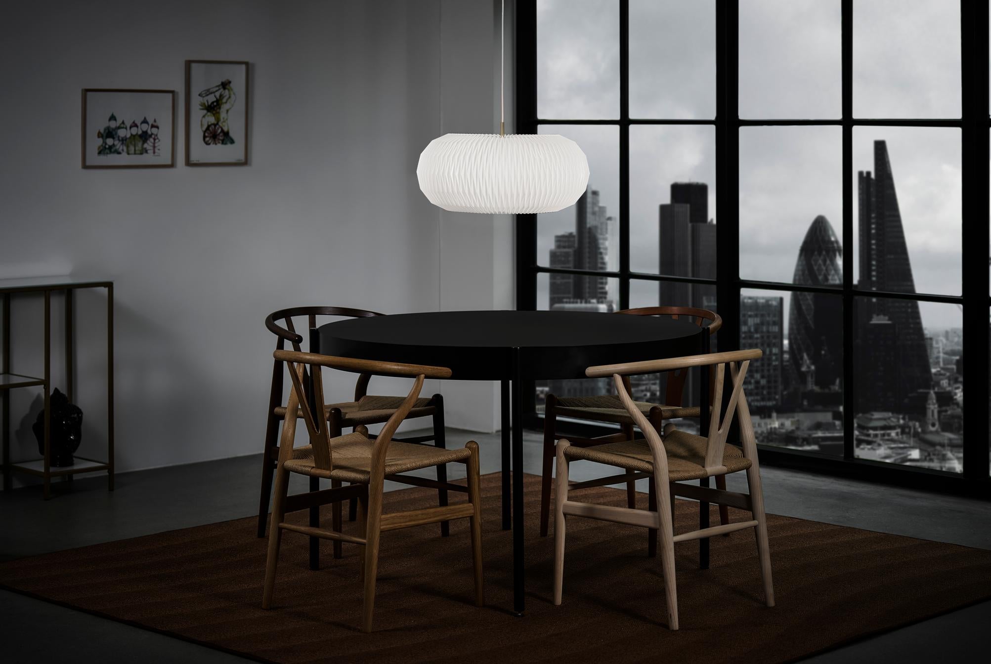 Hanglamp MODEL 195 DONUT wit met goud