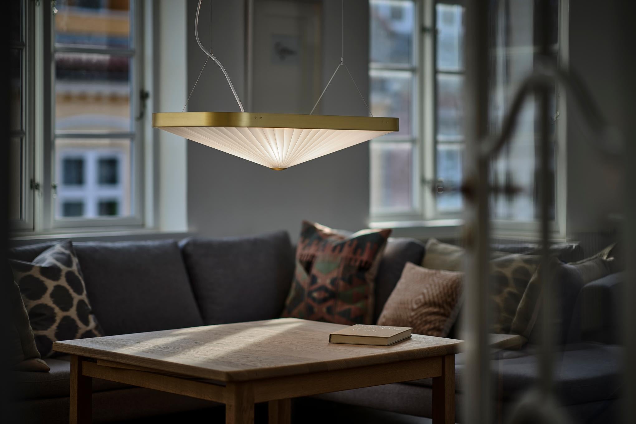 Hanglamp MODEL 197 CELINE wit met goud