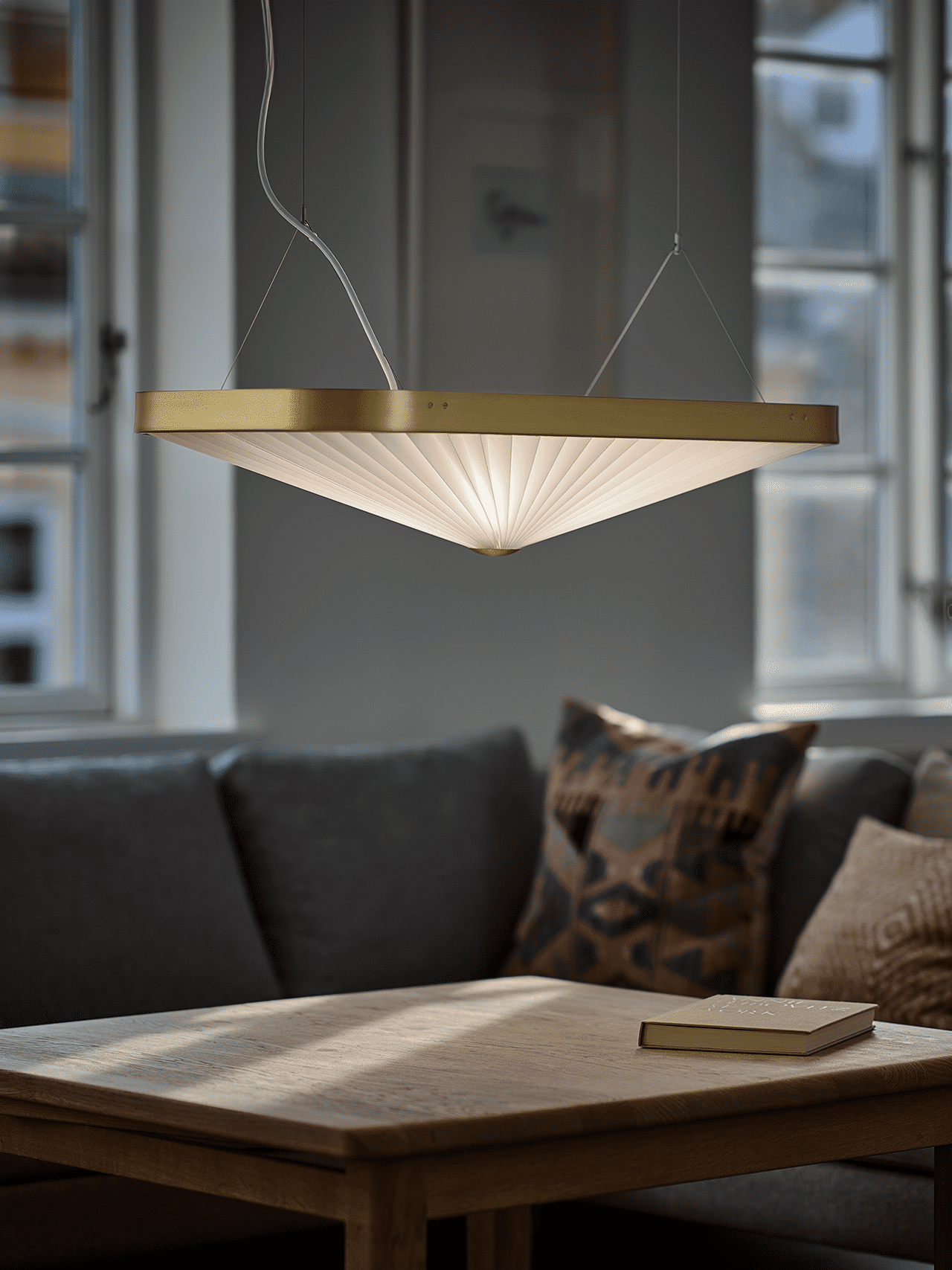 Hanglamp MODEL 197 CELINE wit met goud