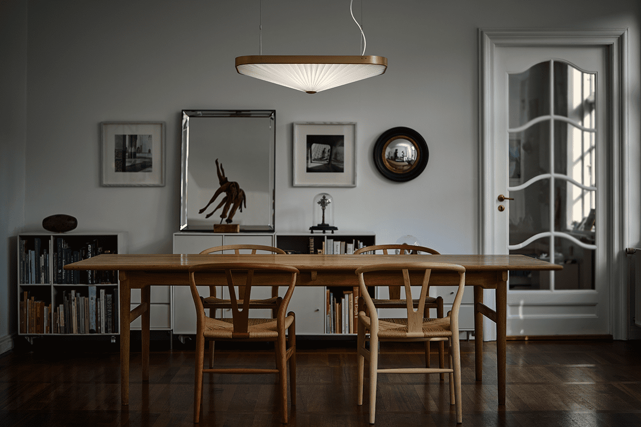 Hanglamp MODEL 197 CELINE wit met goud