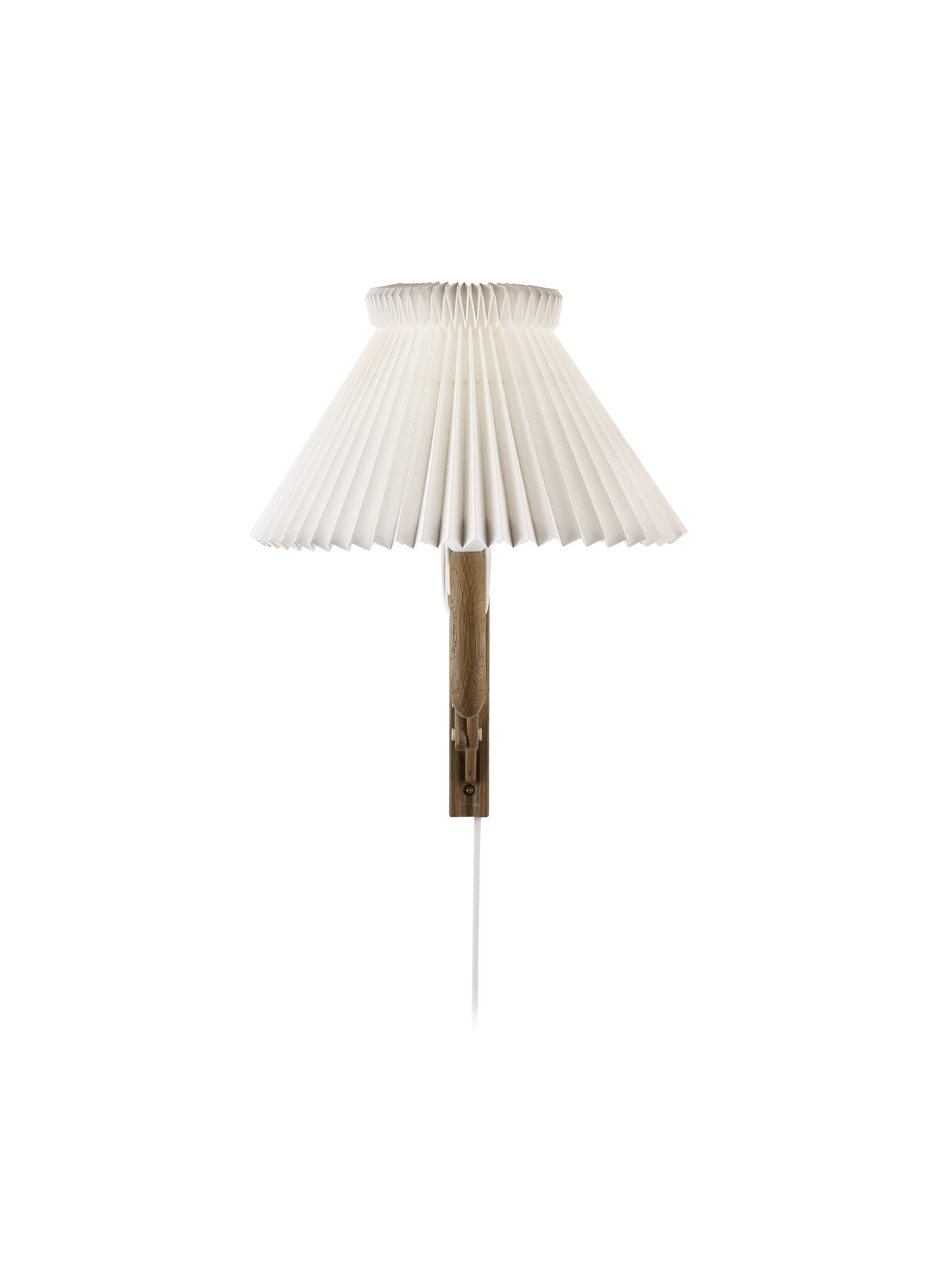 Wall lamp MODEL 224 1/17 SAX white with dark oak base