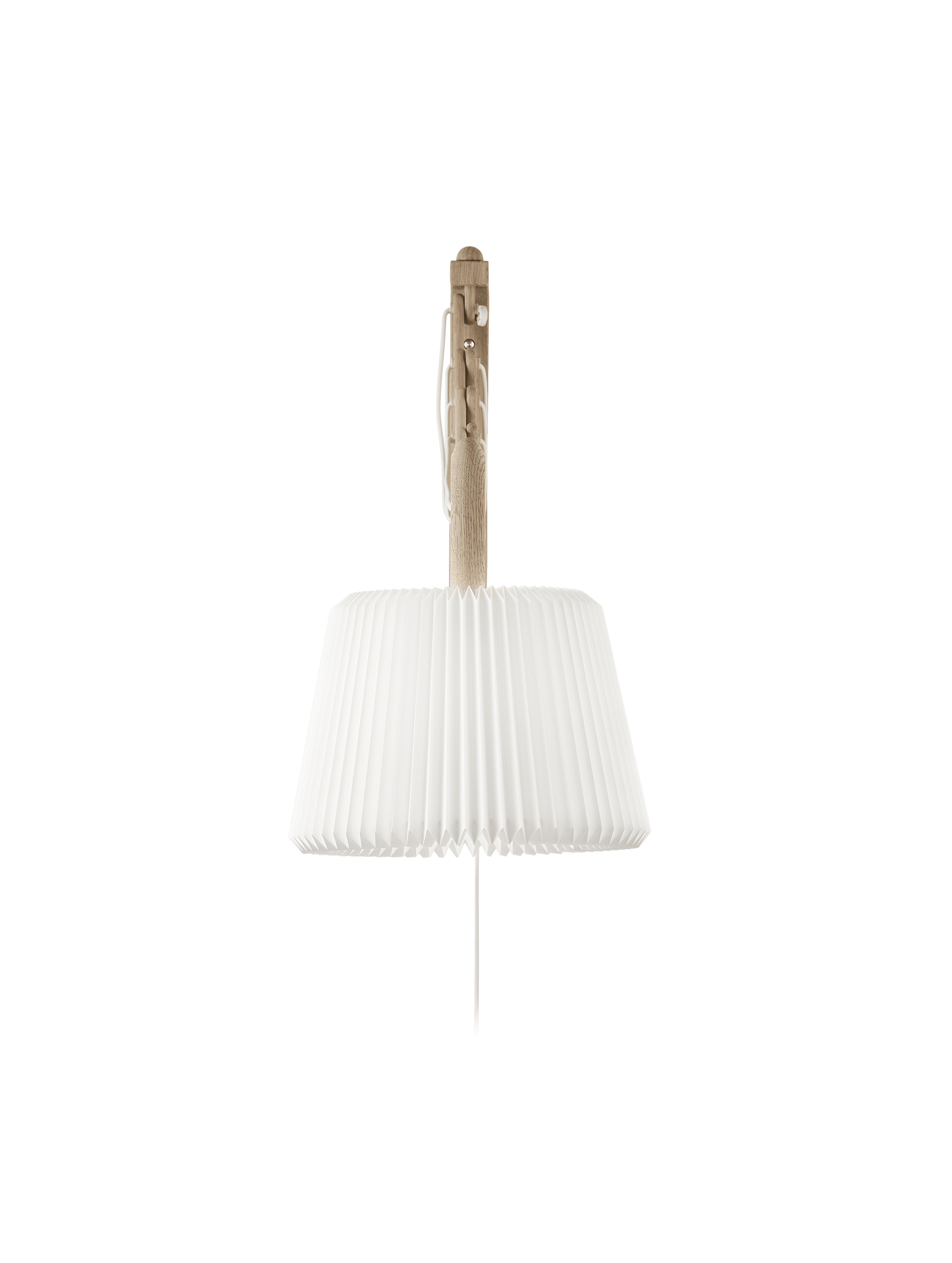Wall lamp MODEL 233 120 SAX white with light oak base