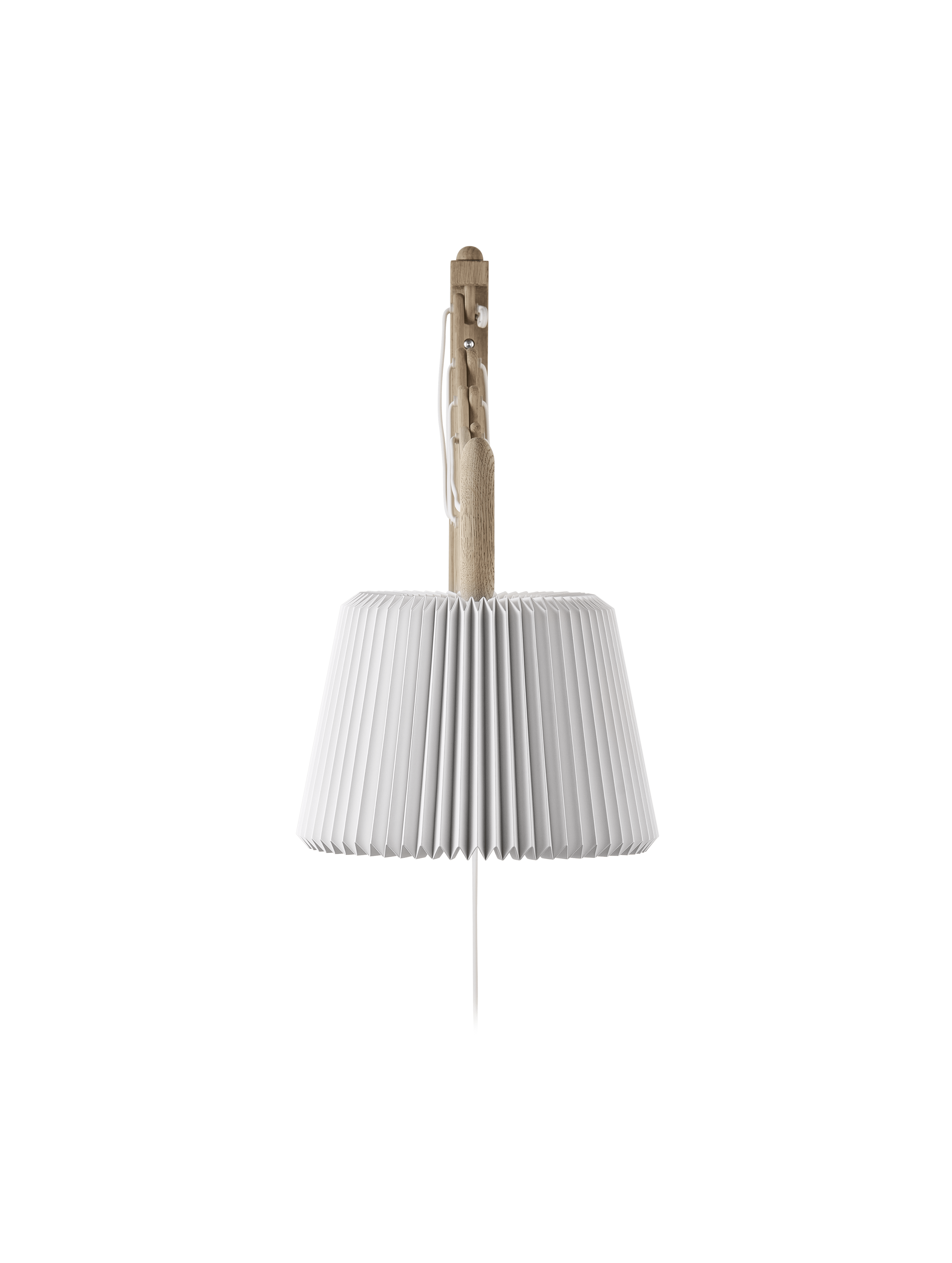 Wall lamp MODEL 233 120 SAX white with light oak base