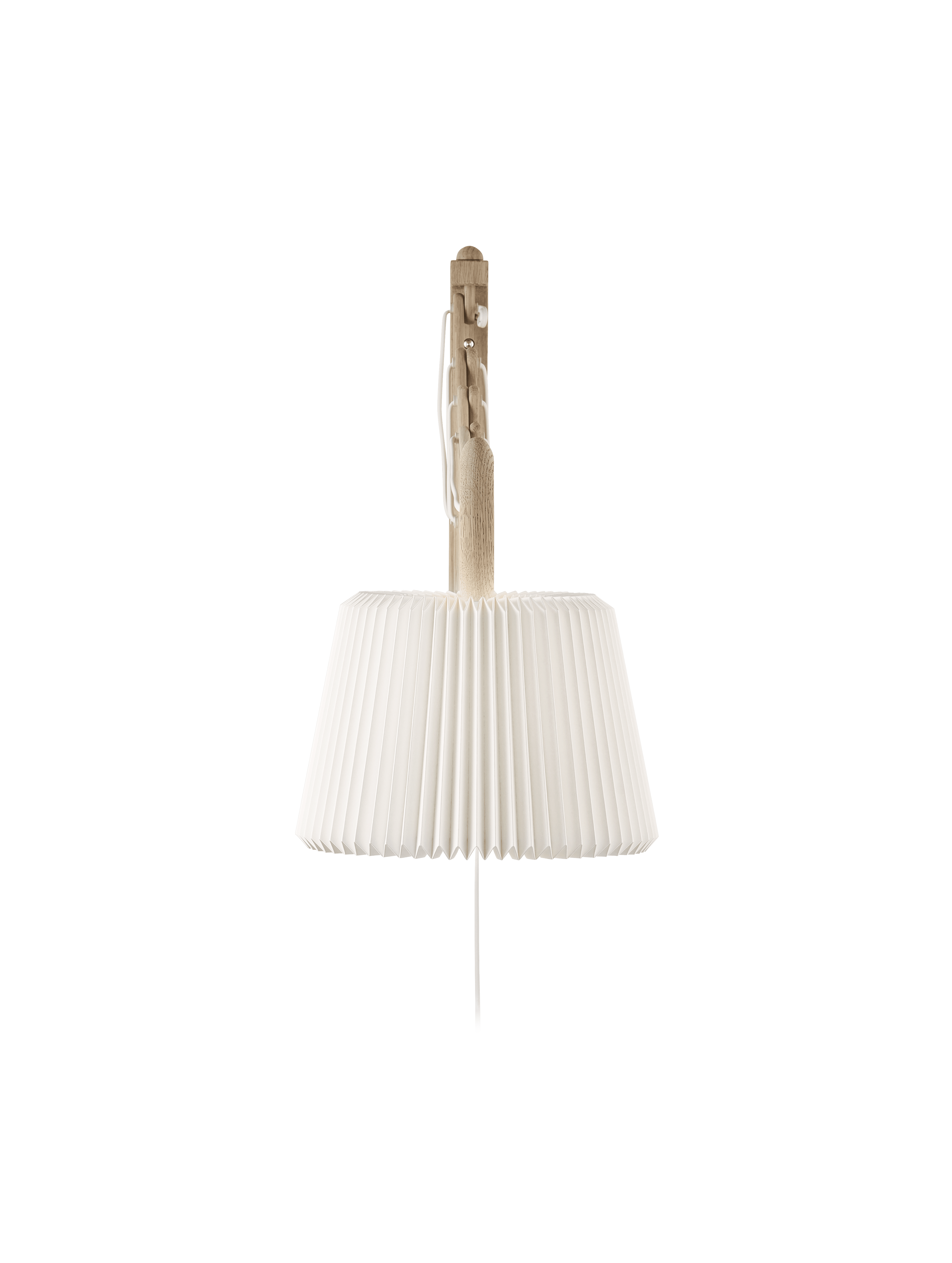 Wall lamp MODEL 233 120 SAX white with light oak base