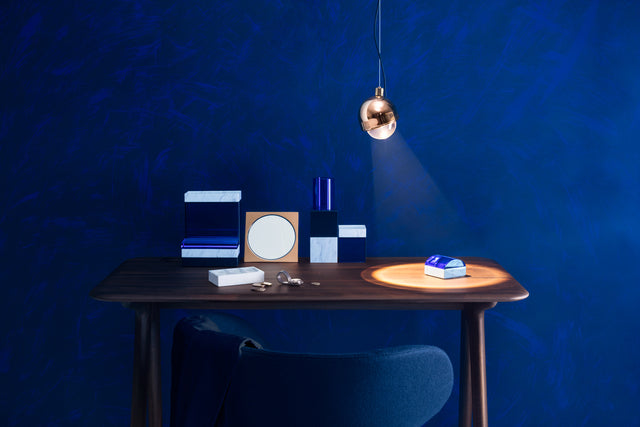 Biurko SLAB ciemne drewno dębowe