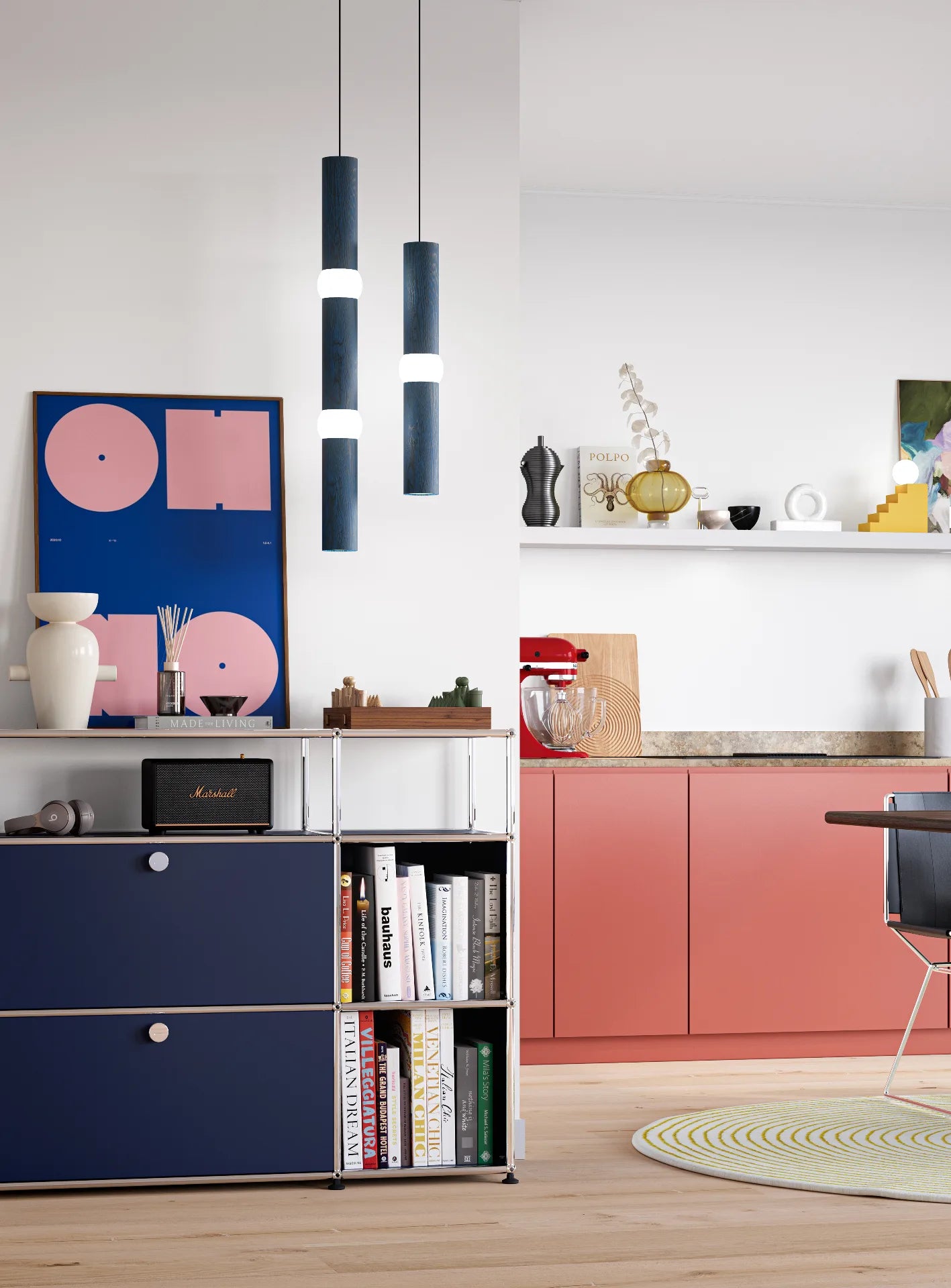 Hanglamp LIGHTBONE blauwe eik