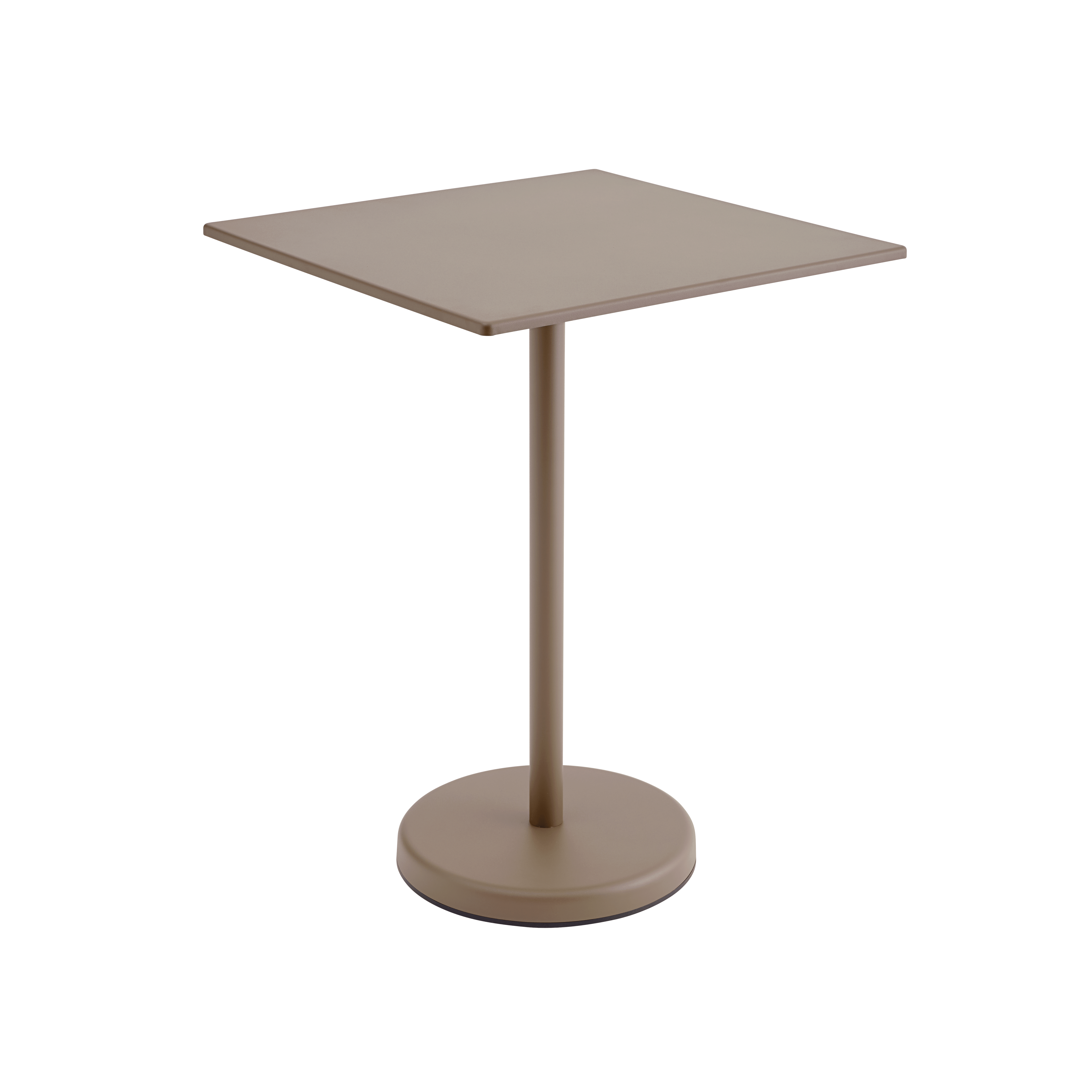 Buitenbar tafel LINEAR taupe staal