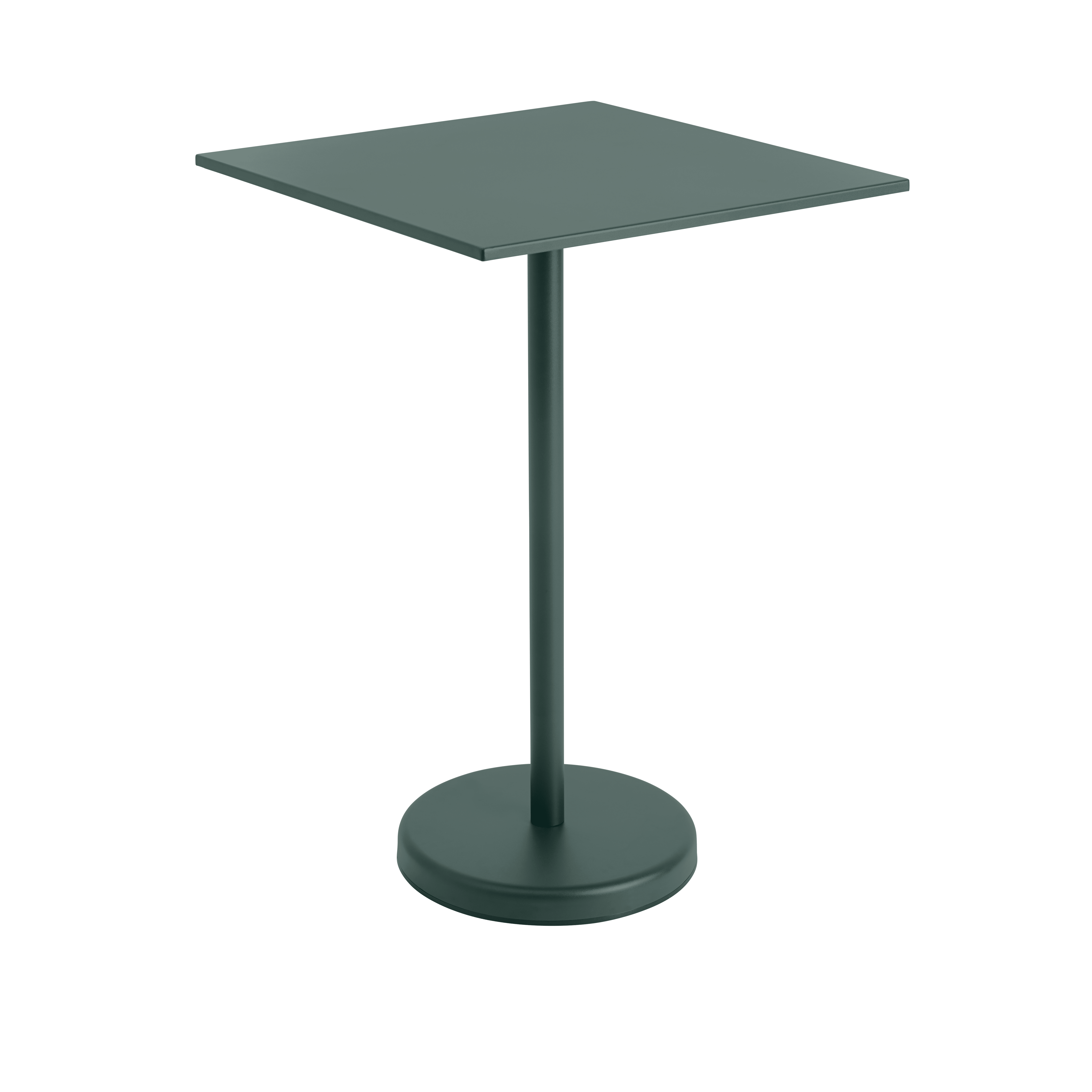 Buitenbar tafel LINEAR donkergroen staal