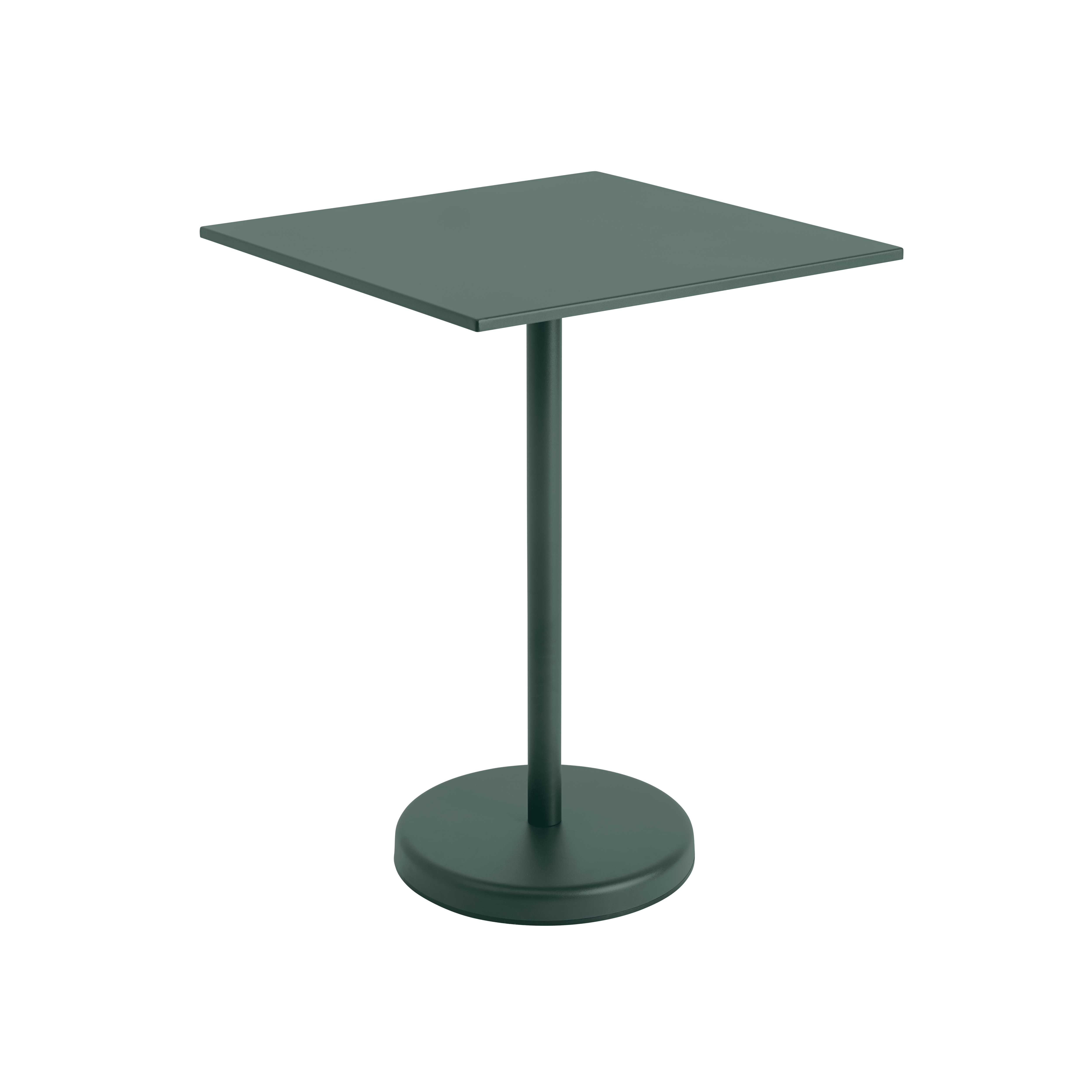 Buitenbar tafel LINEAR donkergroen staal