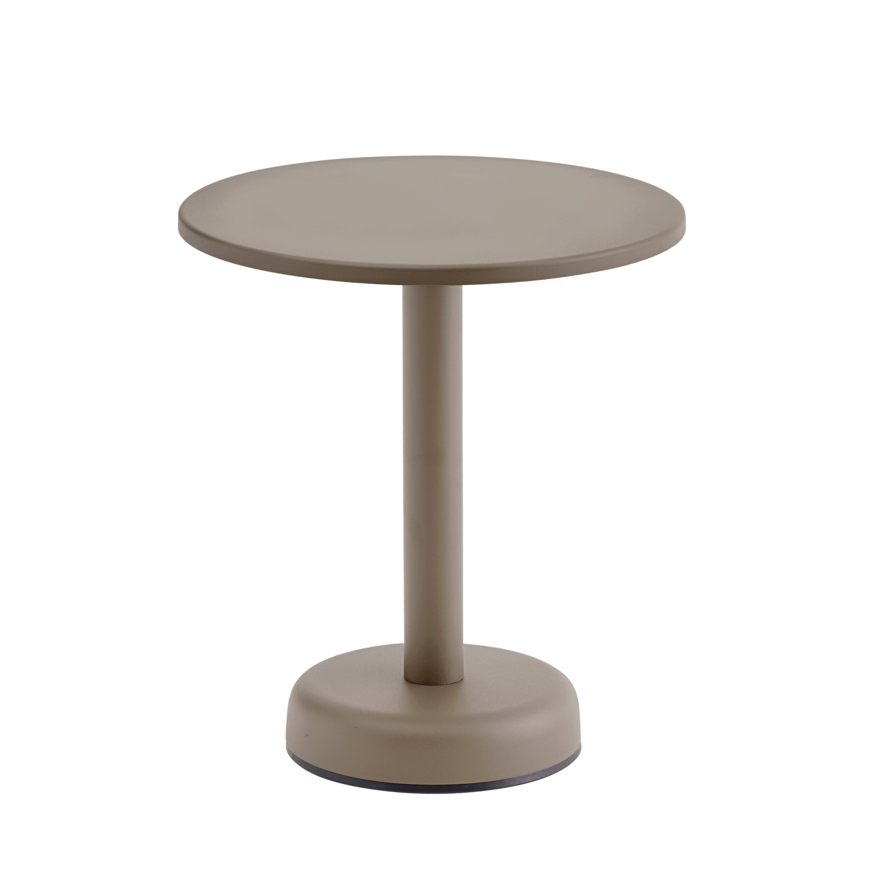 Buiten zijtafel LINEAR taupe staal