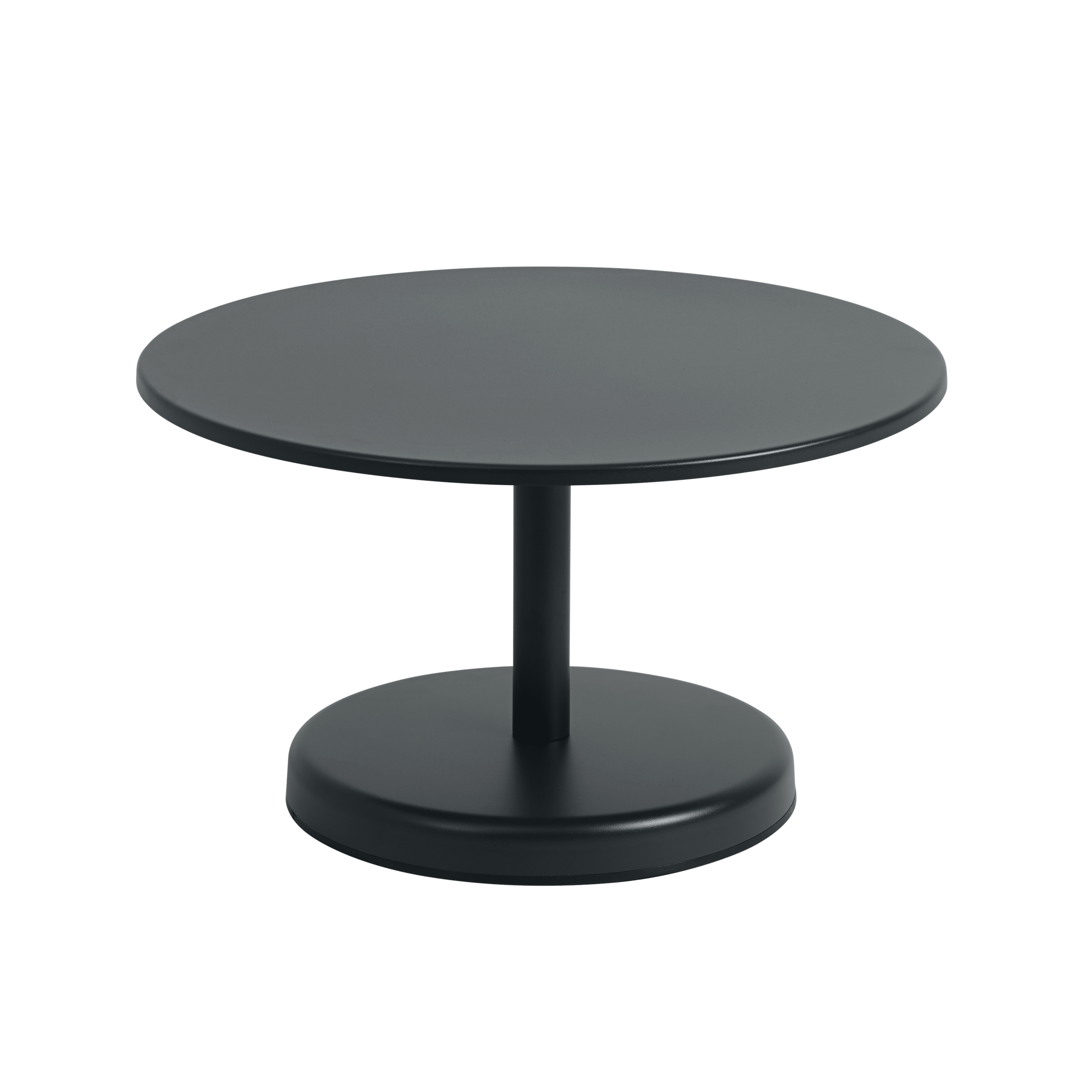 Buiten koffie tafel LINEAR zwart staal