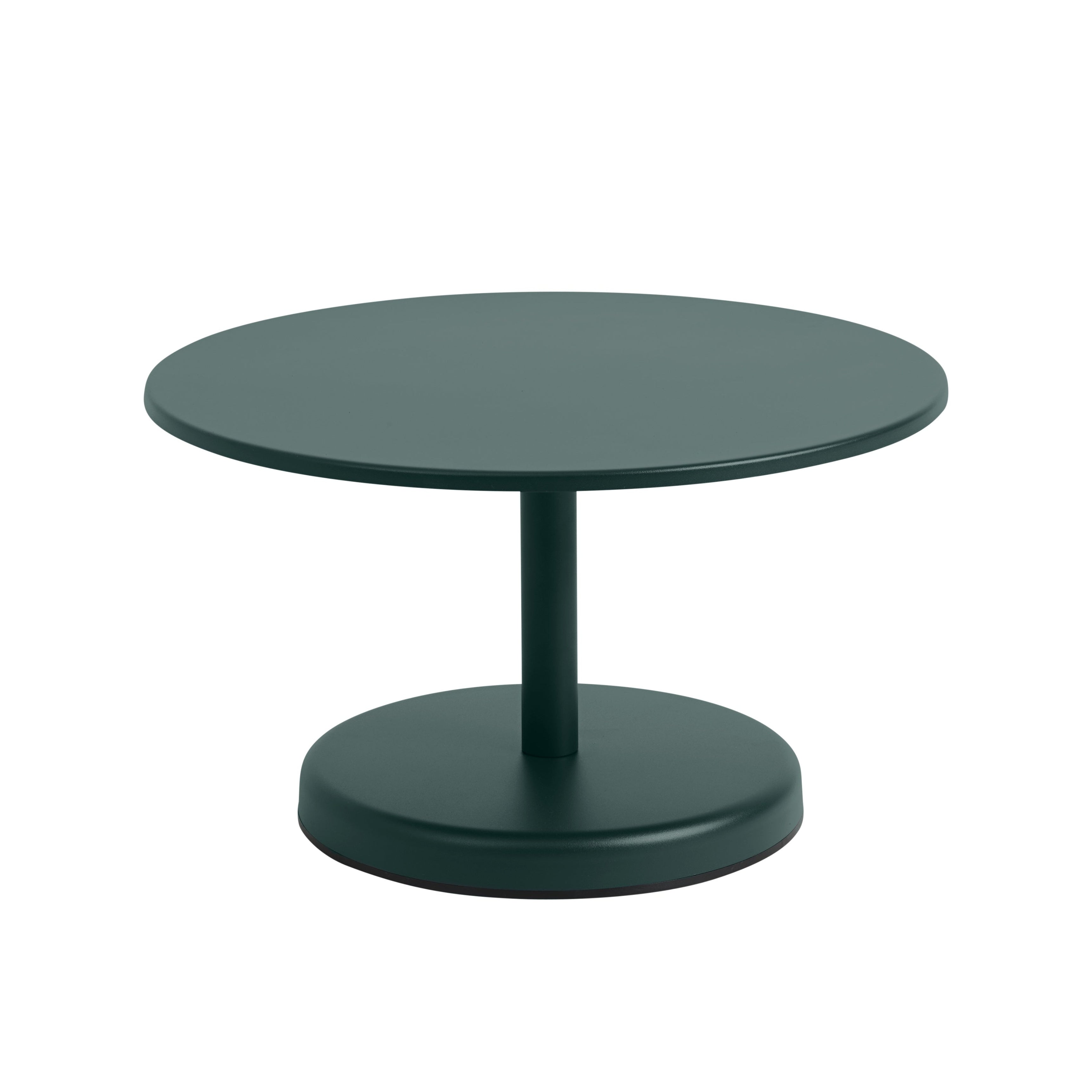 Buiten salontafel LINEAR donkergroen staal