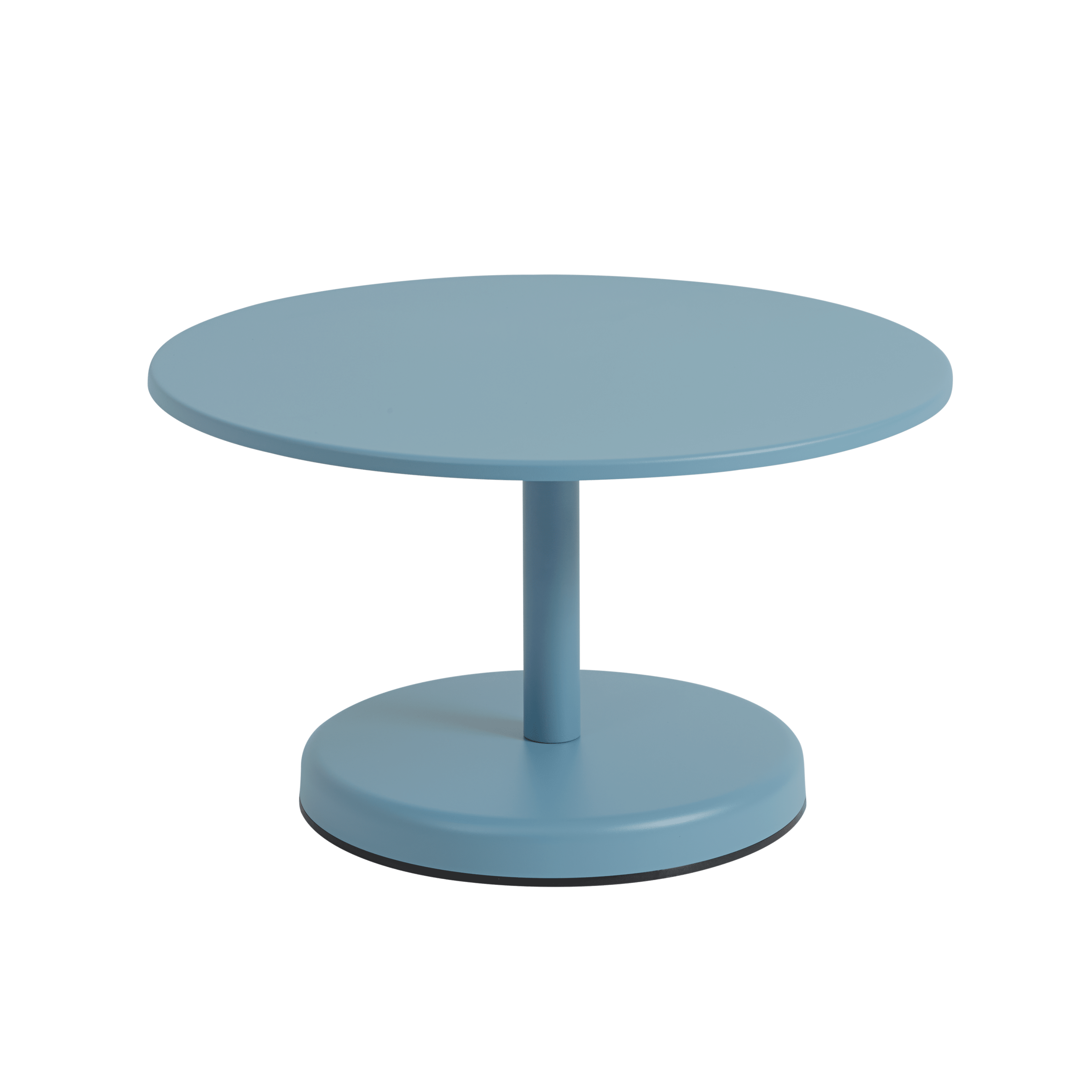 Buiten koffie tafel LINEAR blauwe staal