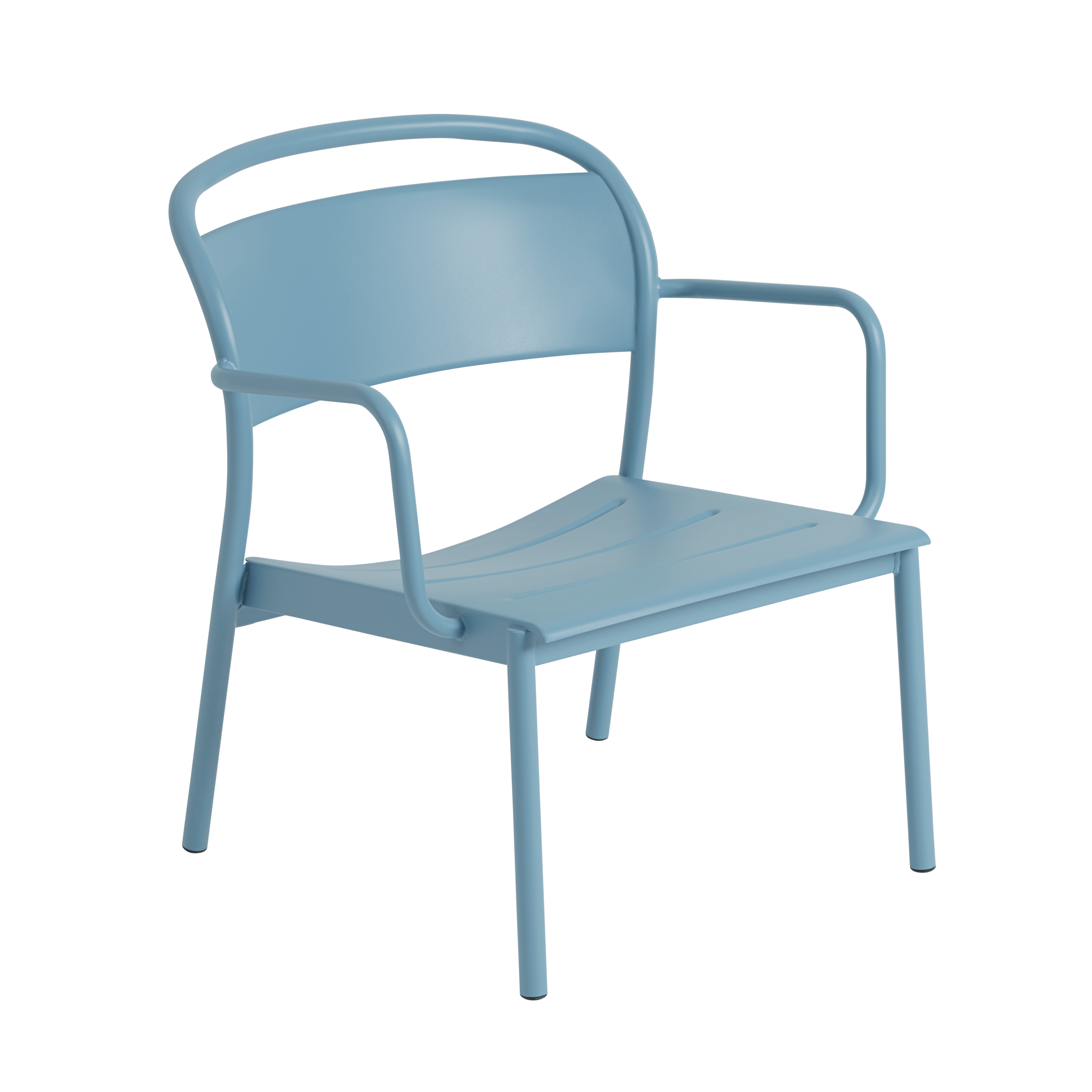 Buitenfauteuil LINEAR lichtblauw staal