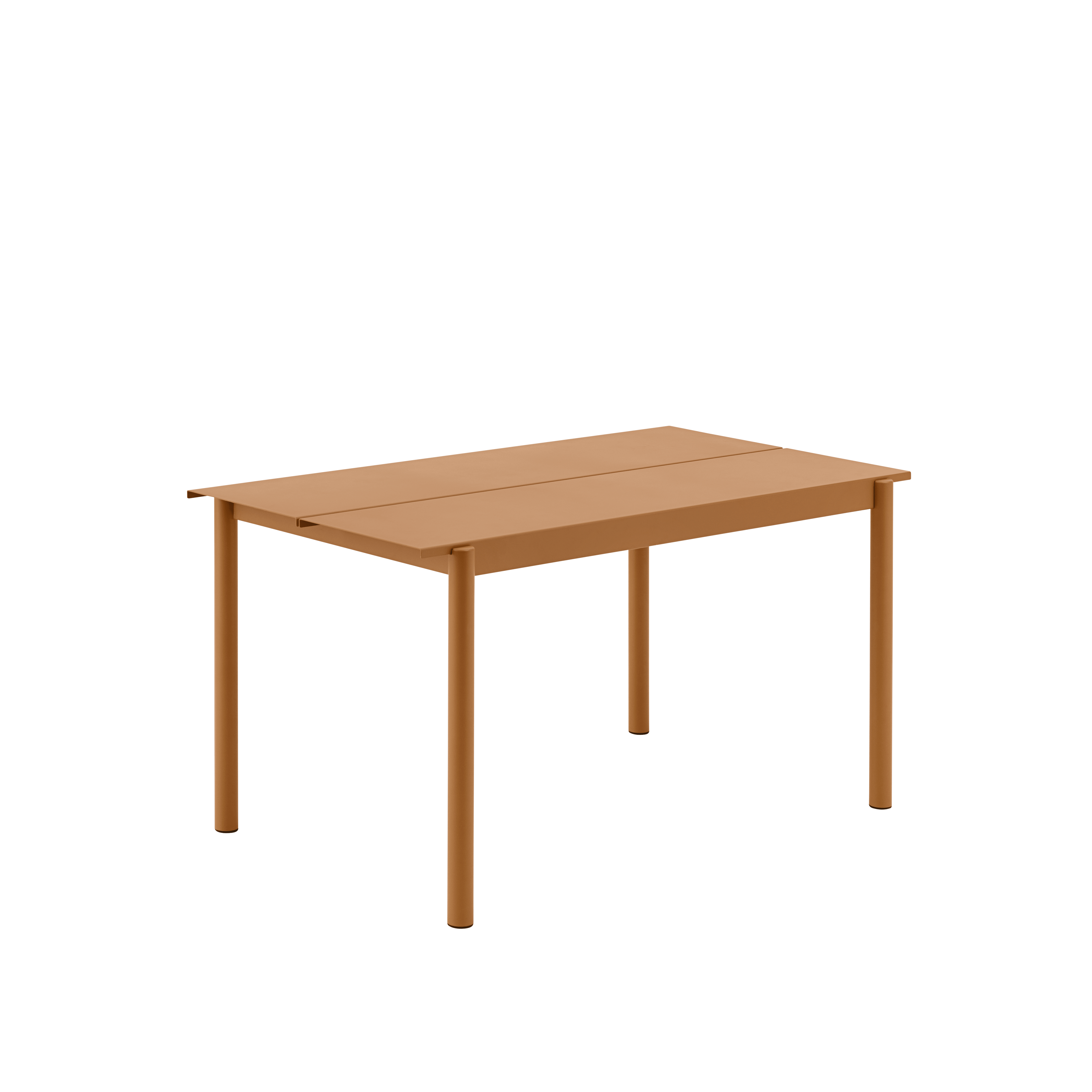 Buiten tafel LINEAR oranje staal