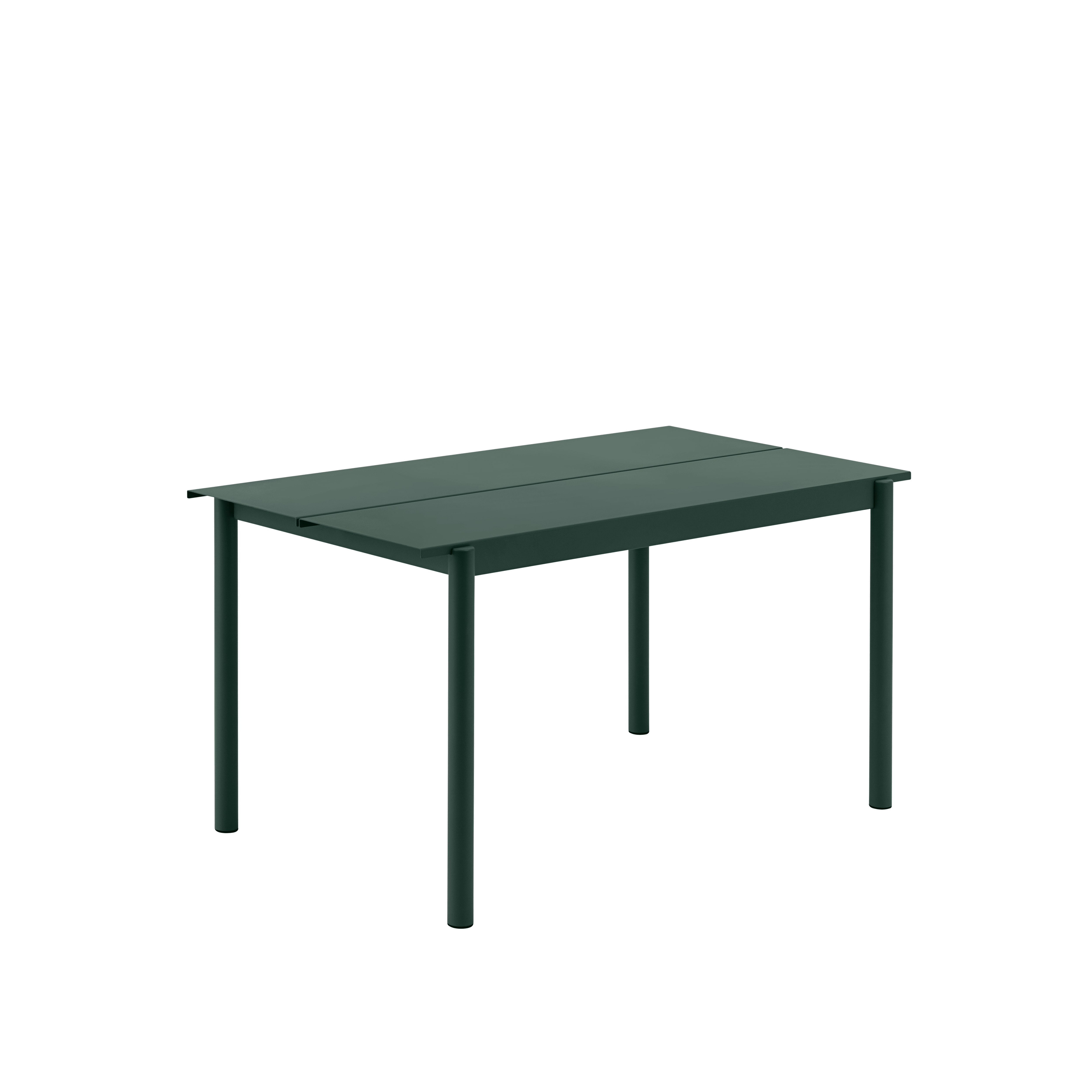 Buiten tafel LINEAR donkergroen staal