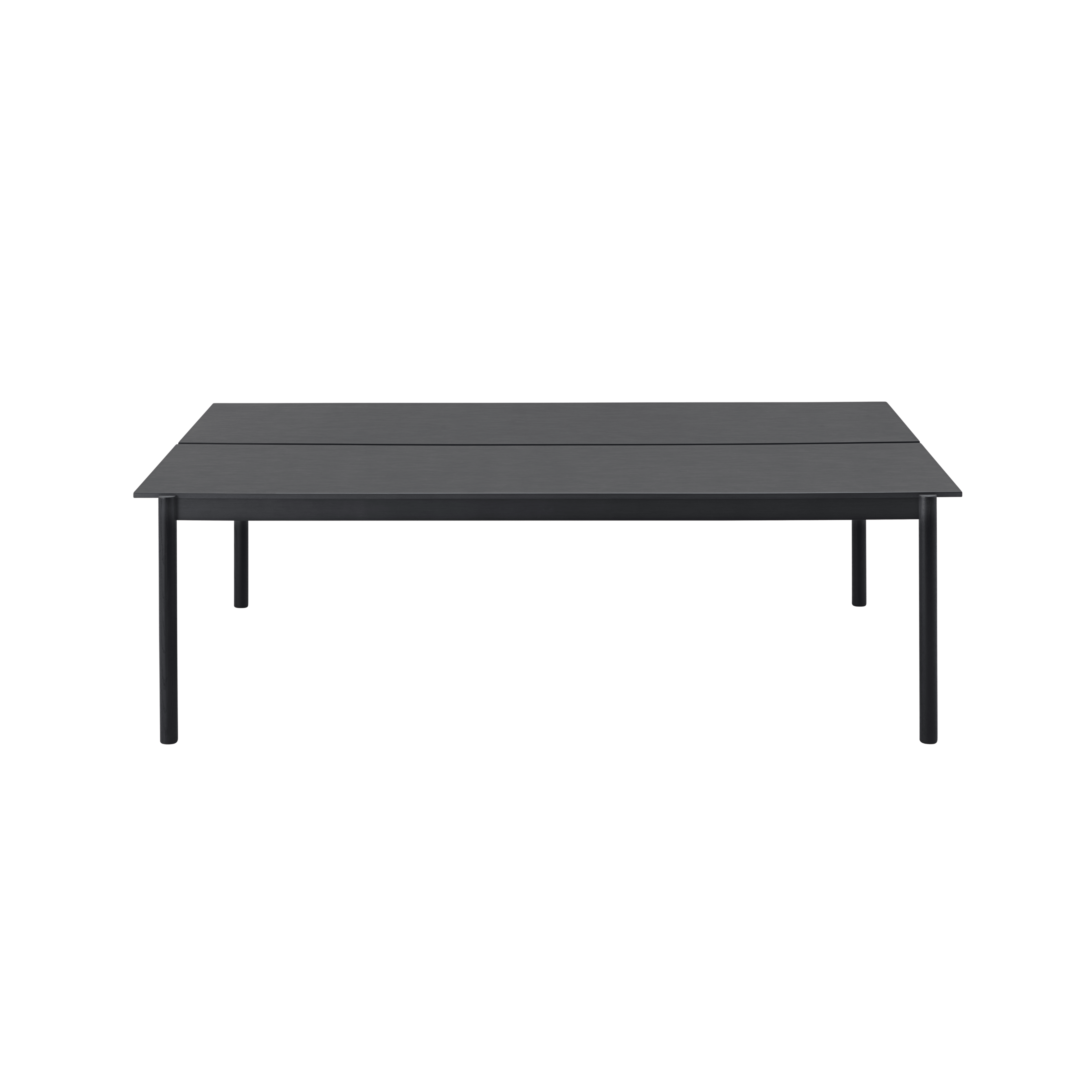 Bureau tafel LINEAR SYSTEM zwart essenhout fineer