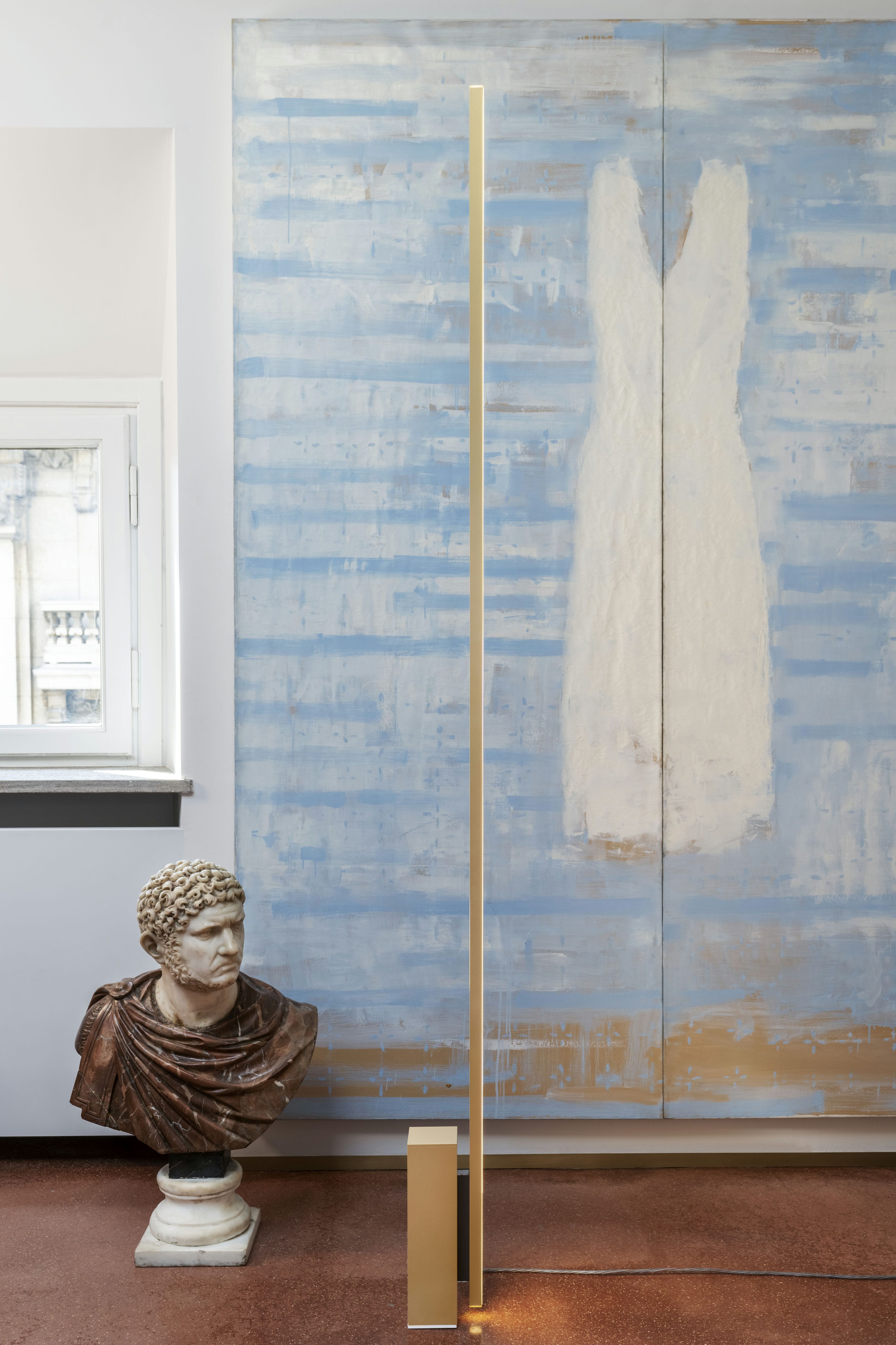 Vloerlamp LINESCAPES goud