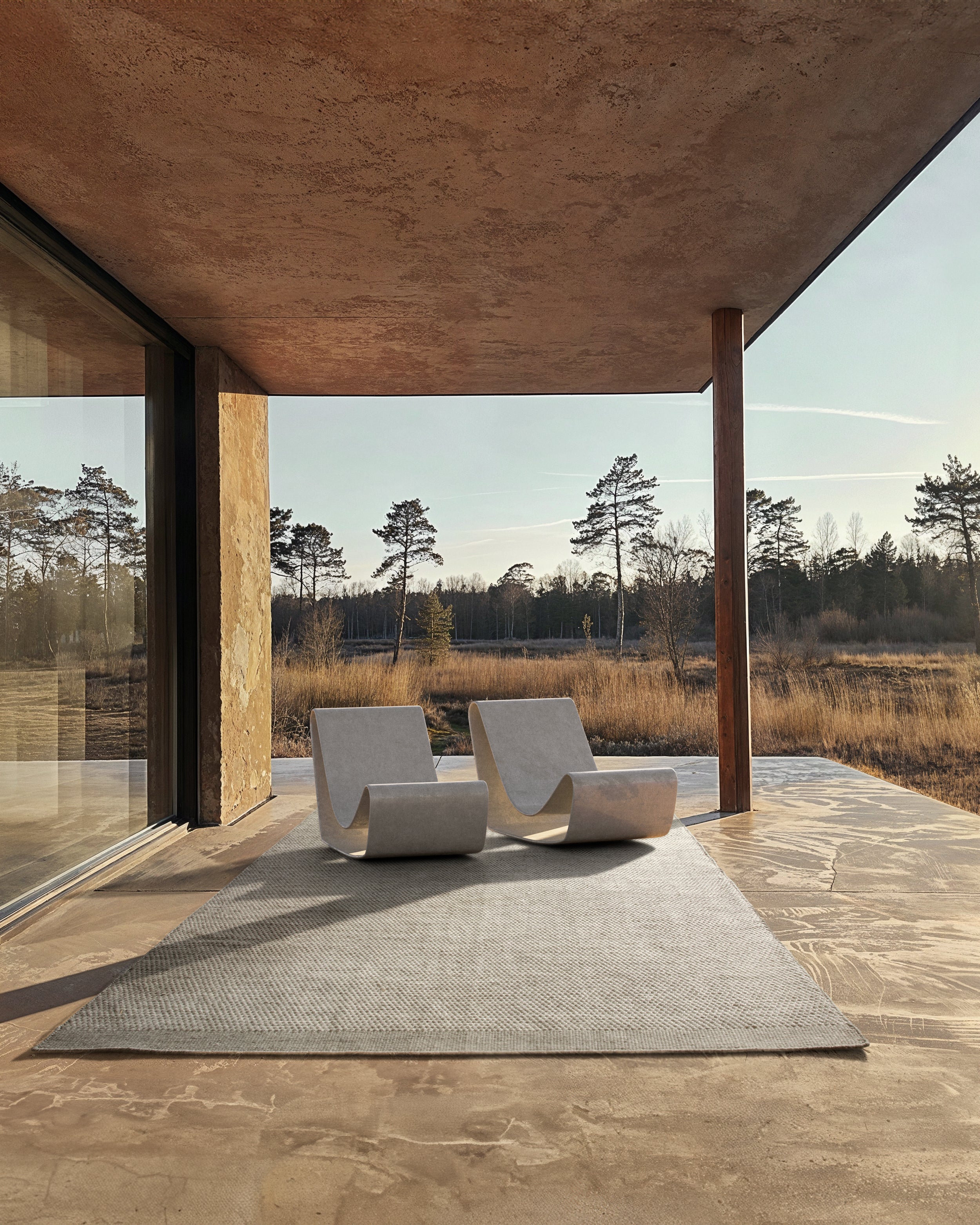 ADONIC MIST - STEEL gray rug