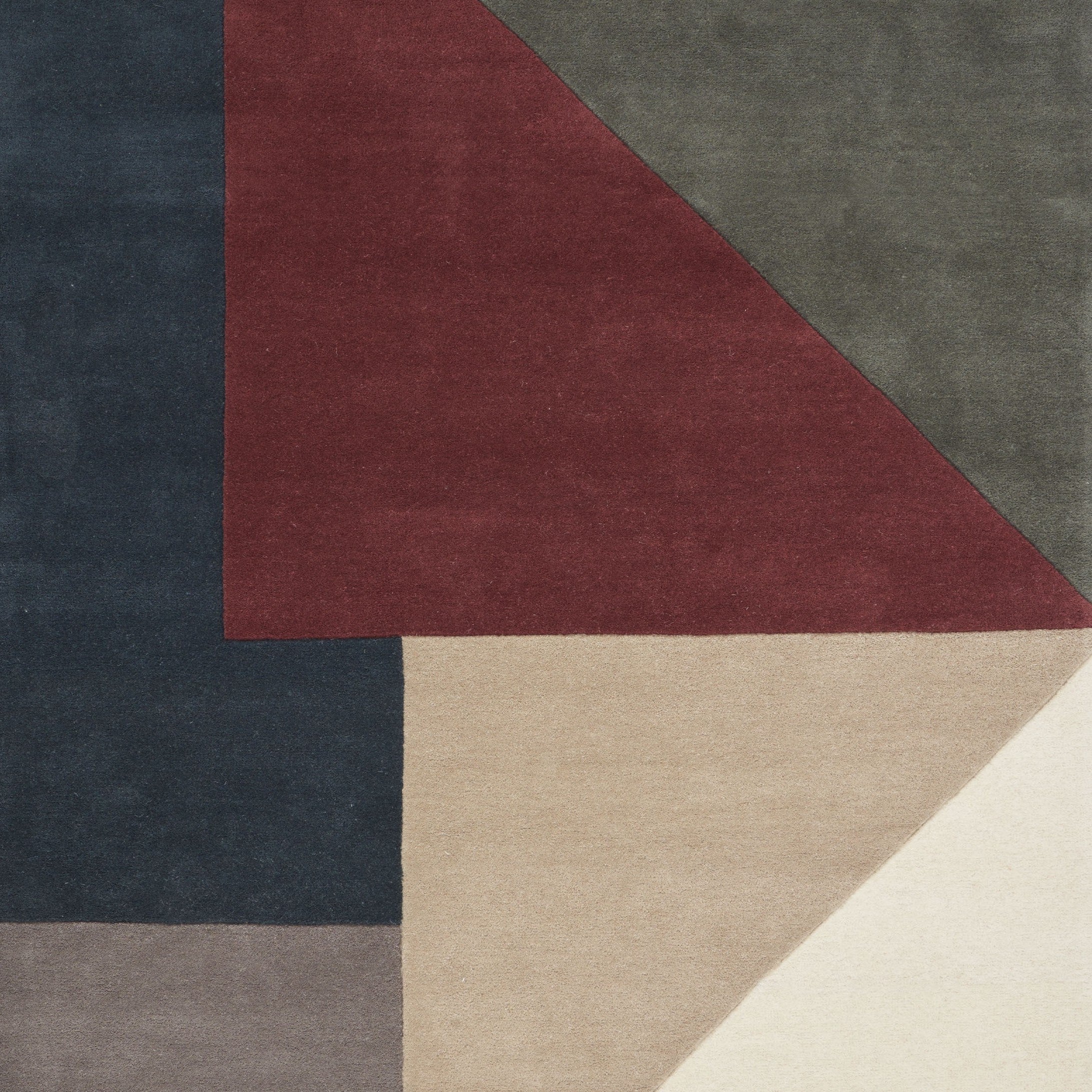 Teppich ARGUTO - COMBI grün mit bordeauxrot