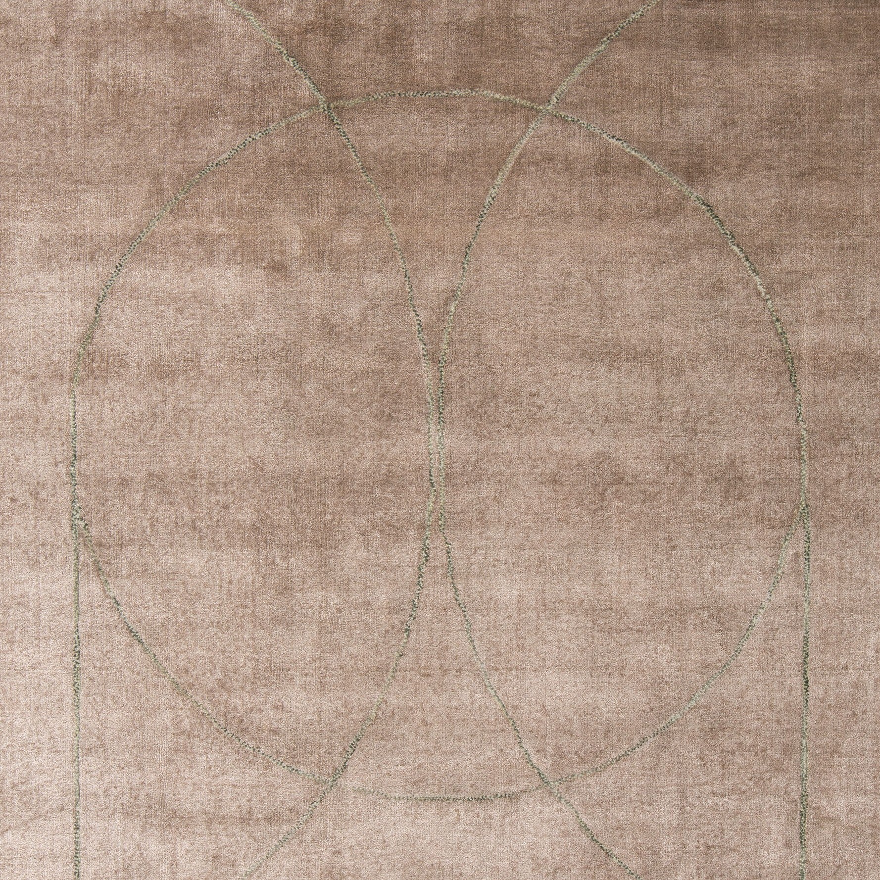 Vloerkleed CIRCULUS bruin-roze