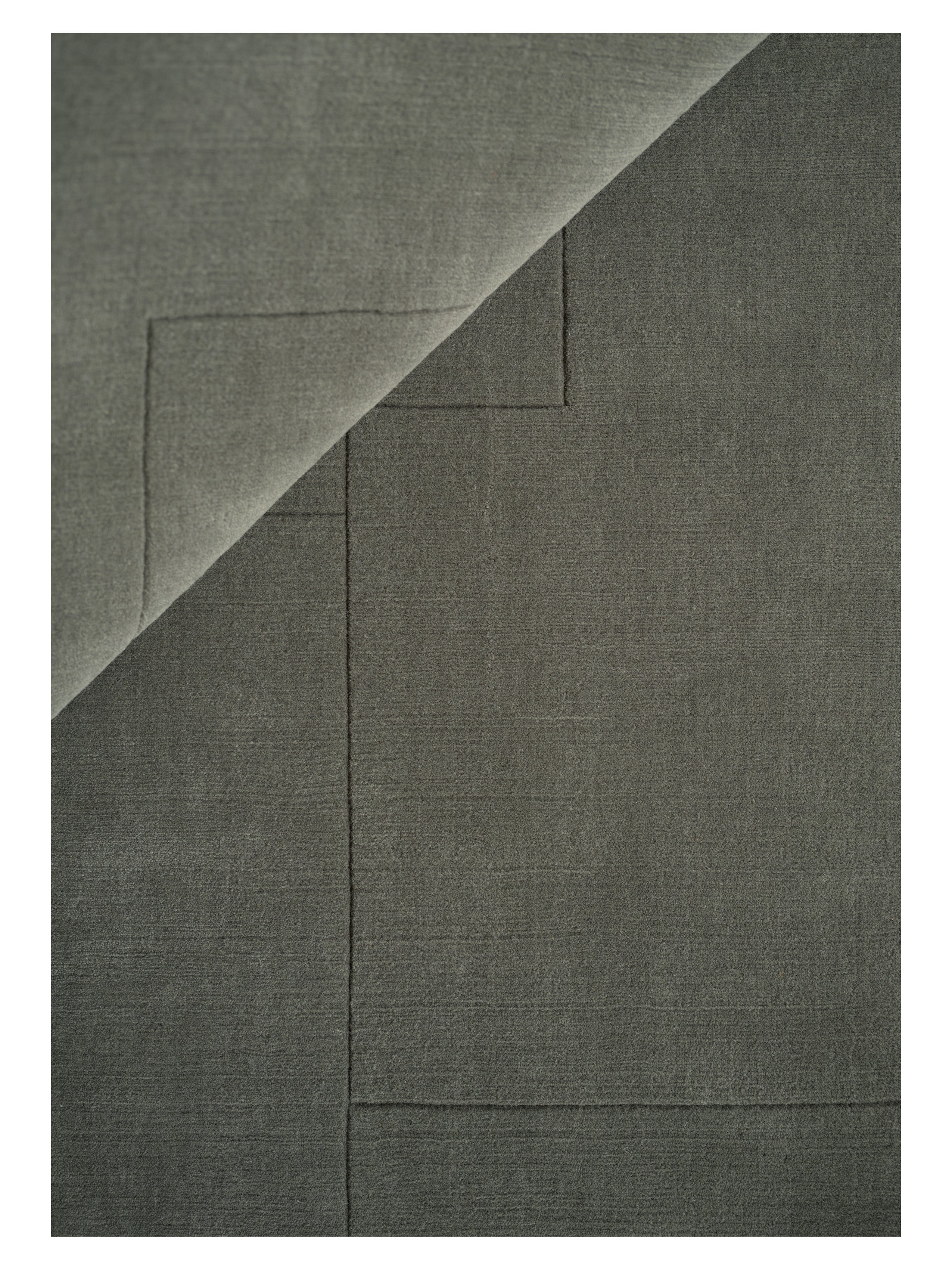 GEOMETRIC MAZE rug green moss