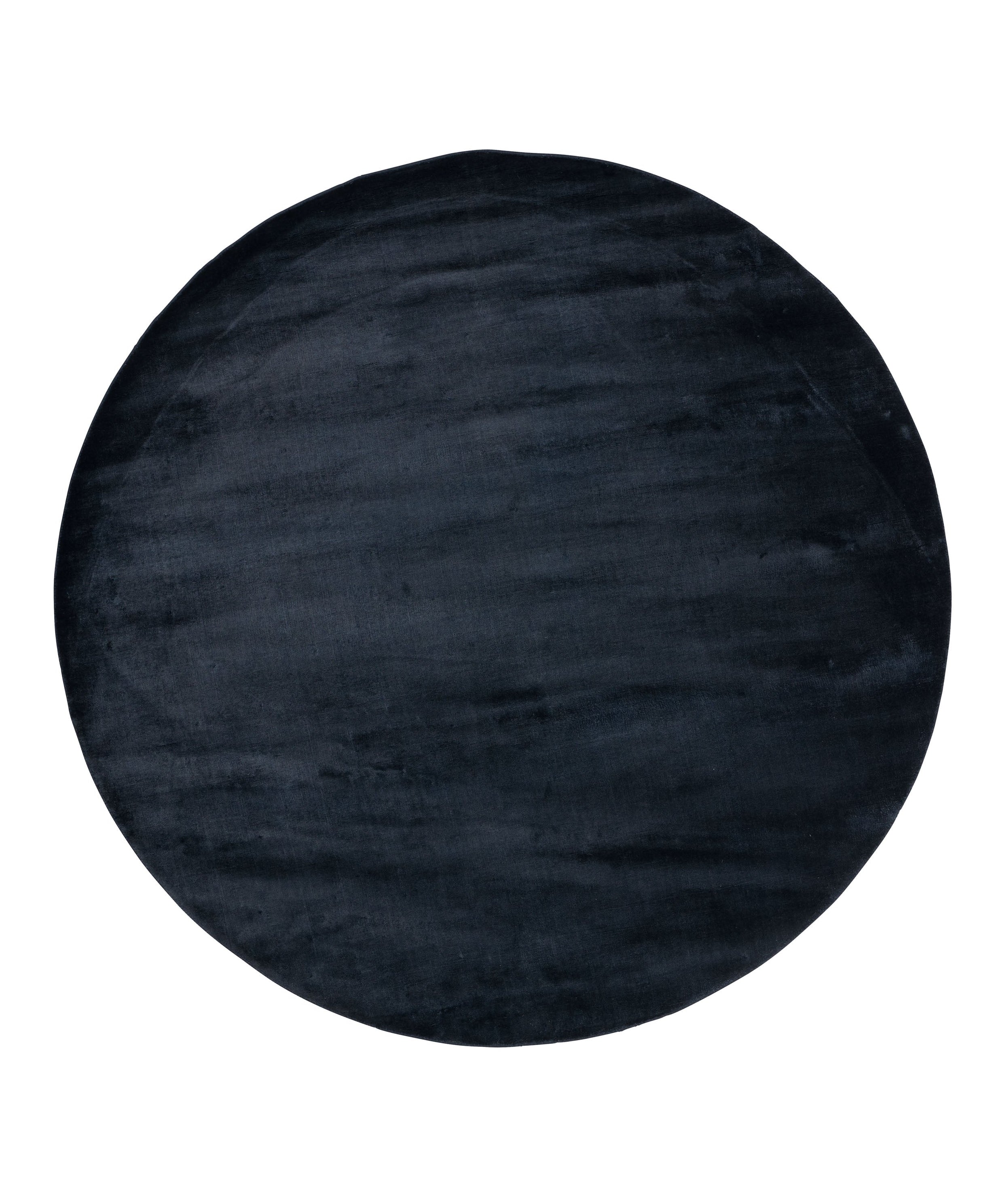 Runder Teppich LUCENS in Marineblau