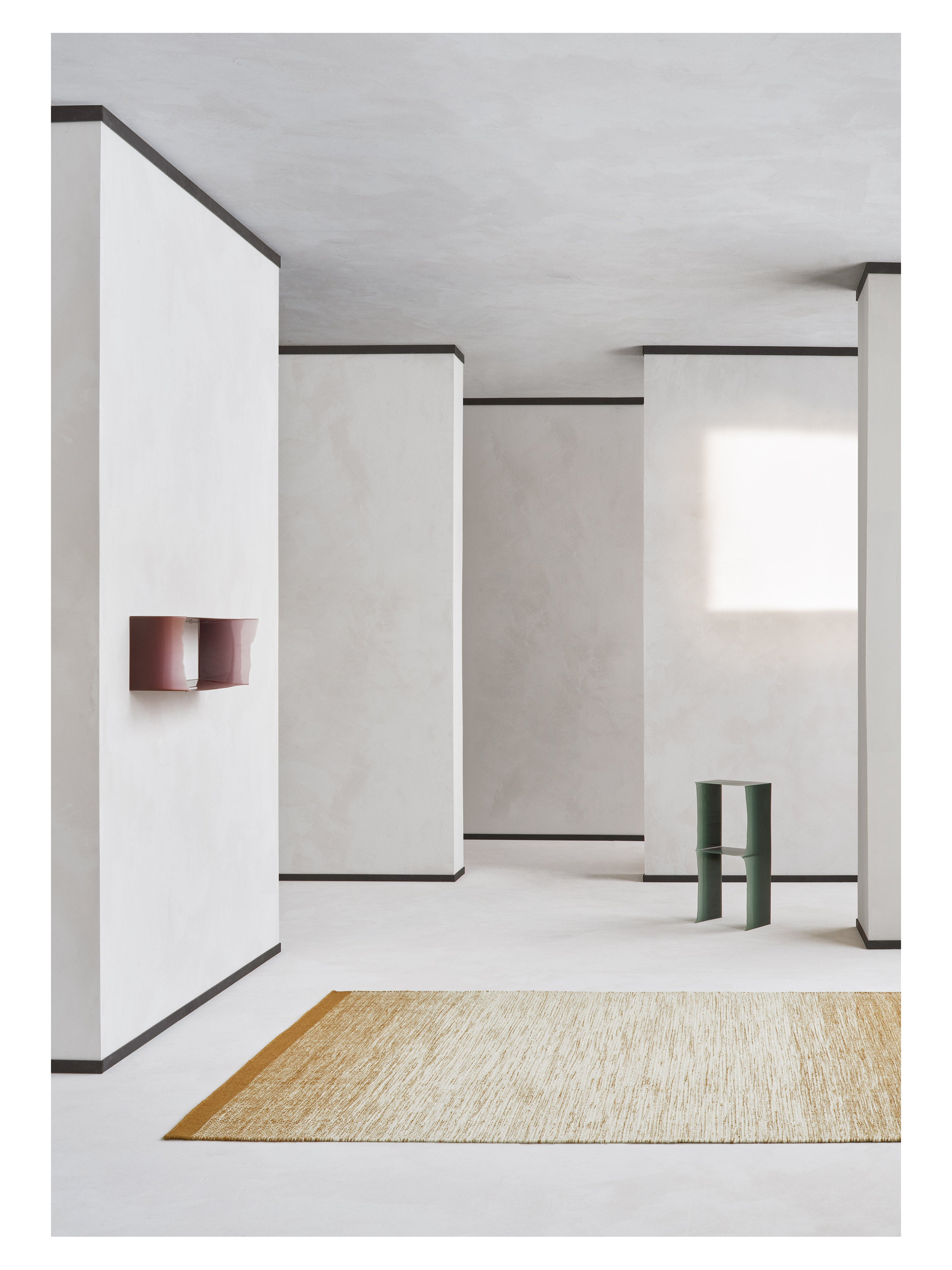 Teppich LULE ocker mit Beige