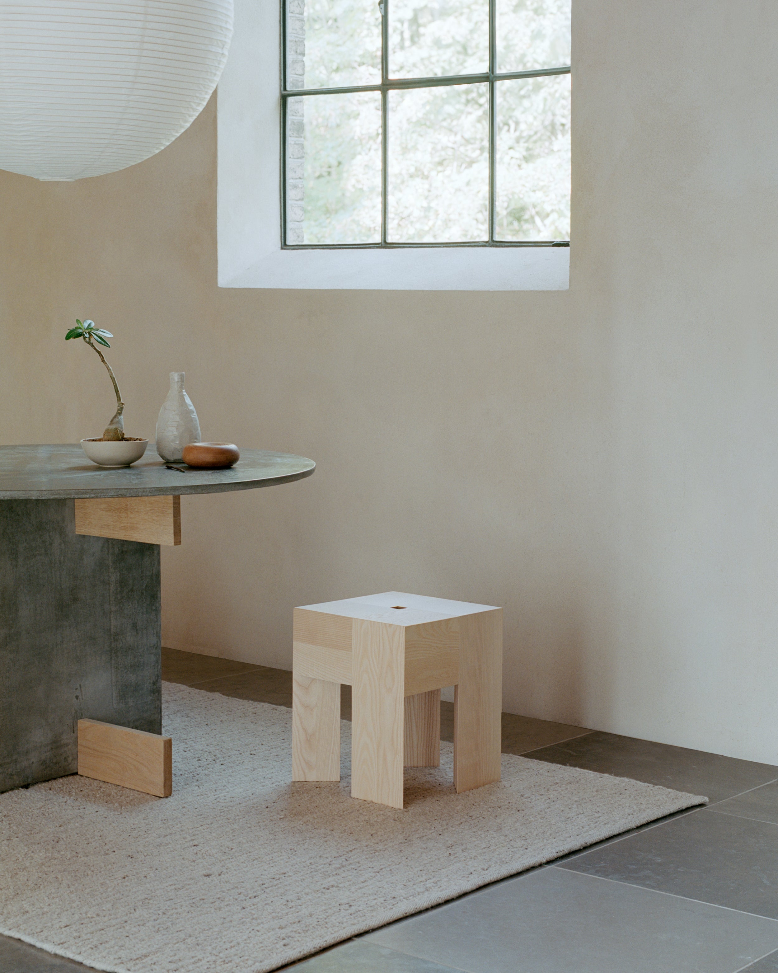 MELANGE SKY - SILVER Beige Rug