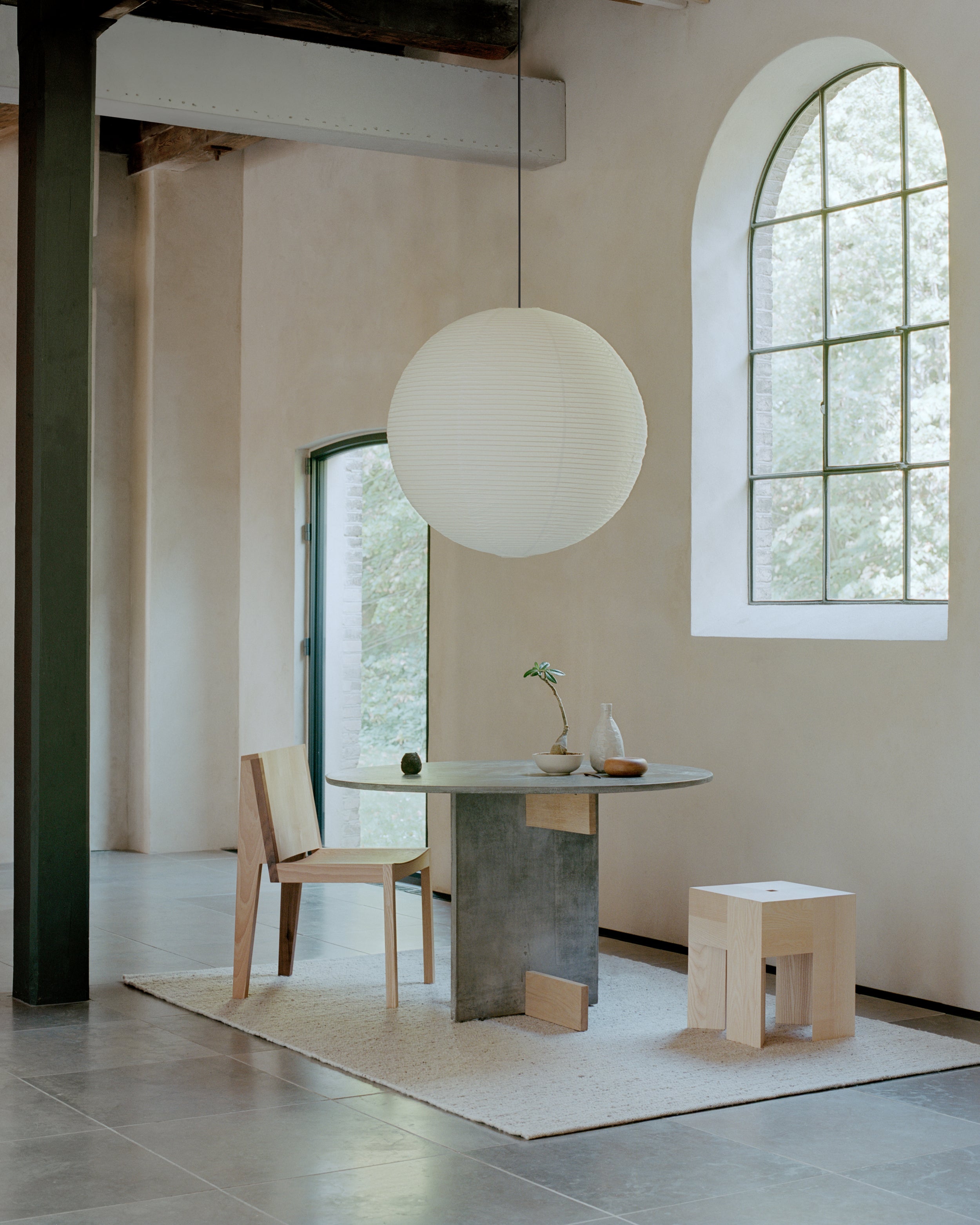 MELANGE SKY - SILVER Beige Rug