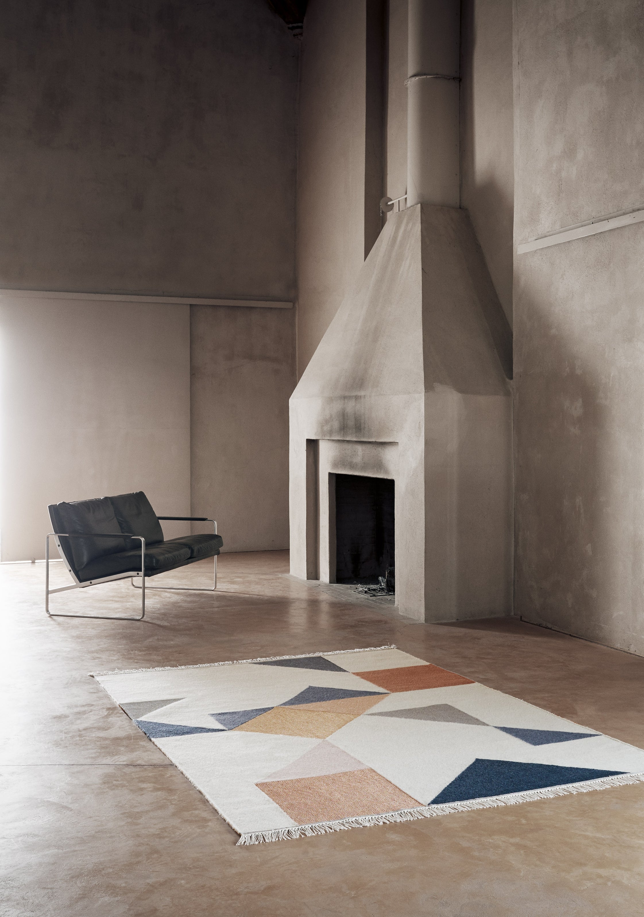 MEMO Rug - RUST beige