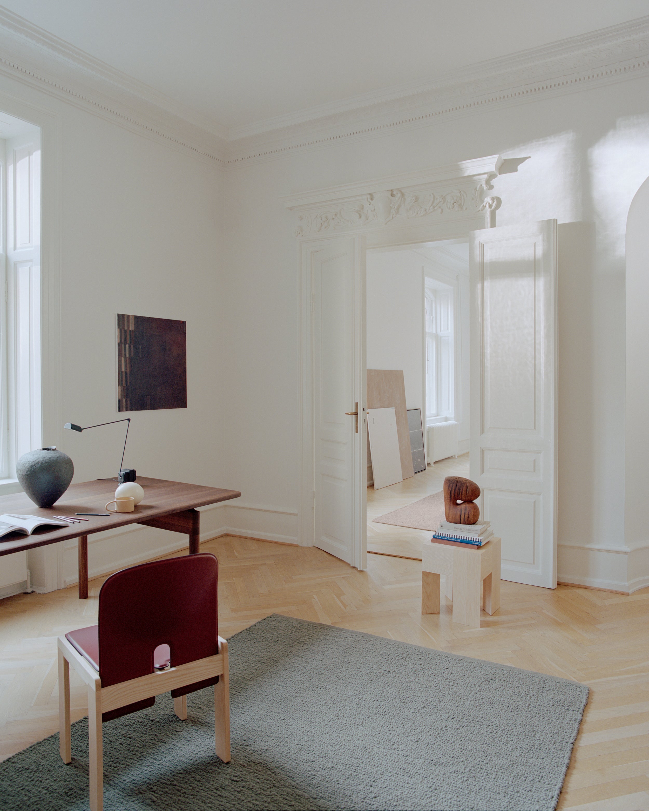 PEBBLED POEM Rug Broken White