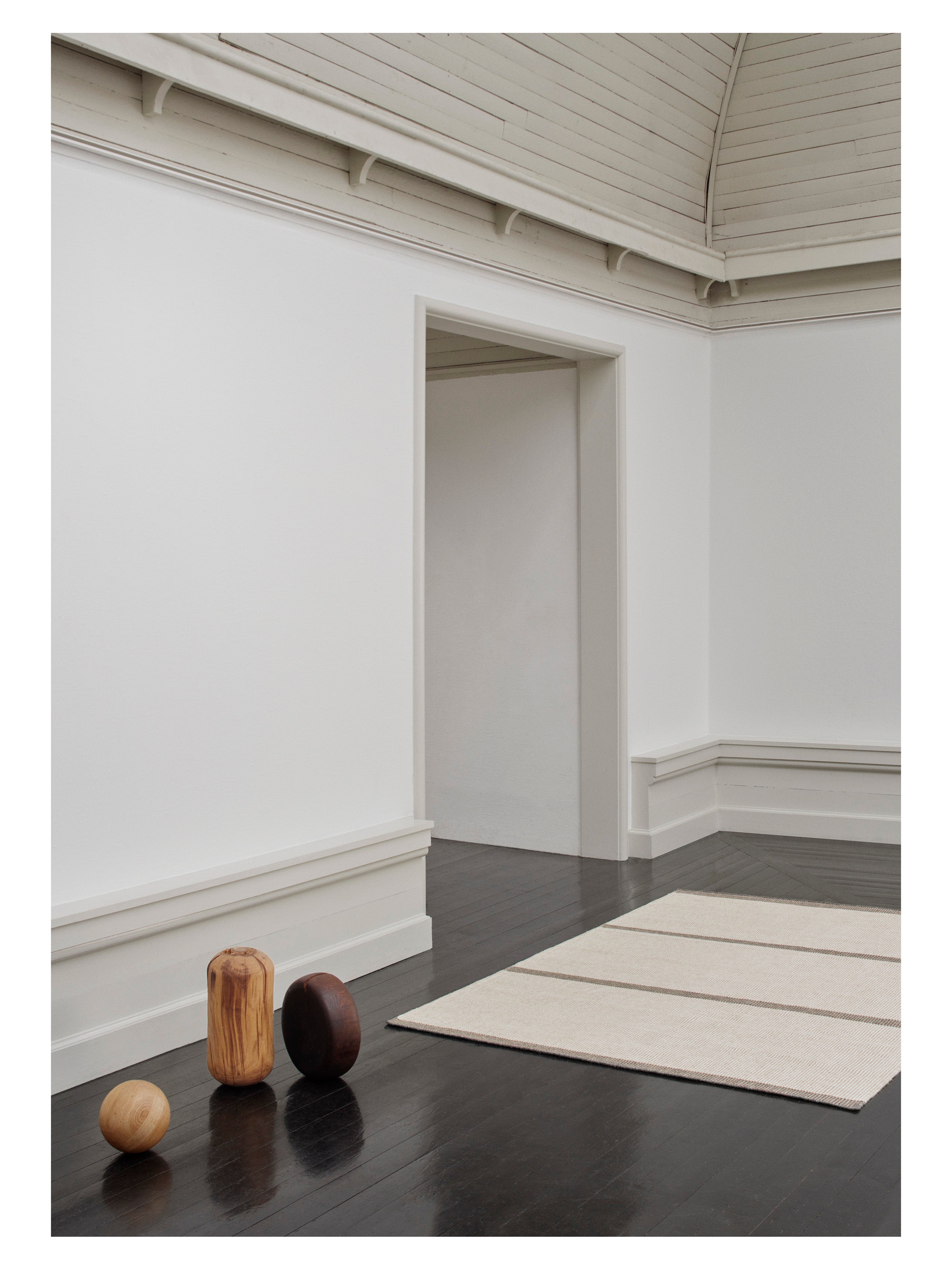 Beige RAPALLO tapijt met grijs