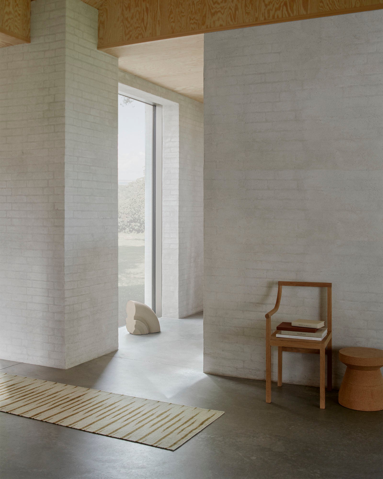 Loper SIV - EIVOR roestkleurig met beige