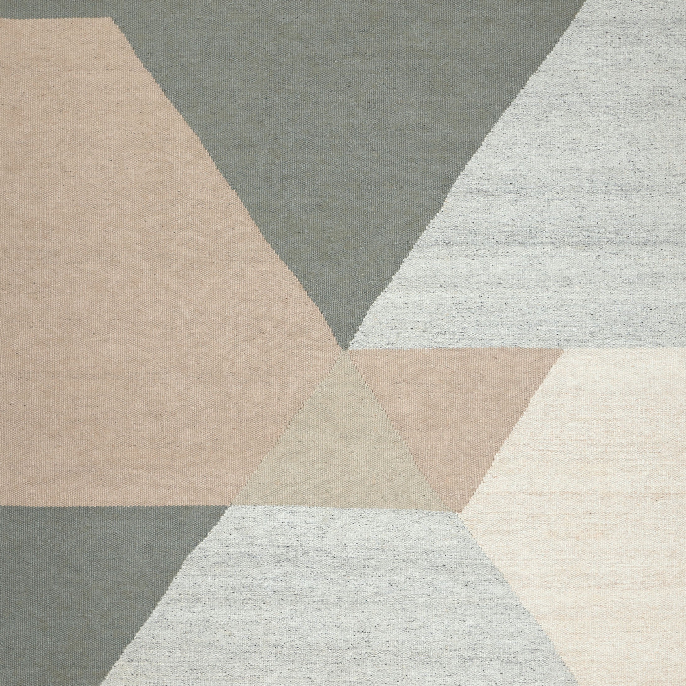 Teppich SNEFRID grün mit beige