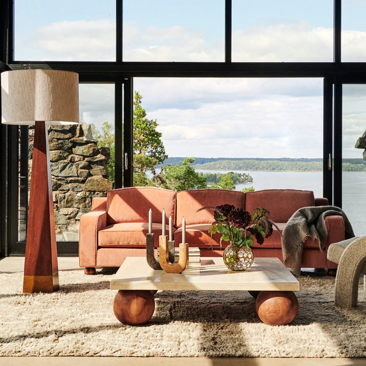 Sofa LOLA koraalvelours